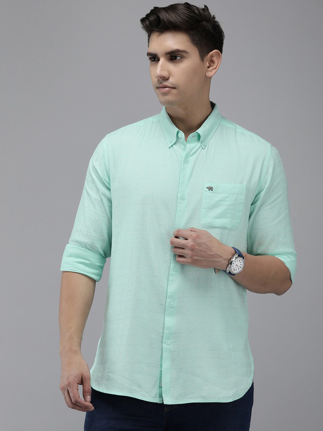 THE BEAR HOUSE Slim Fit Casual Shirt, Green
THE BEAR HOUSE Slim Fit Casual Shirt, Green