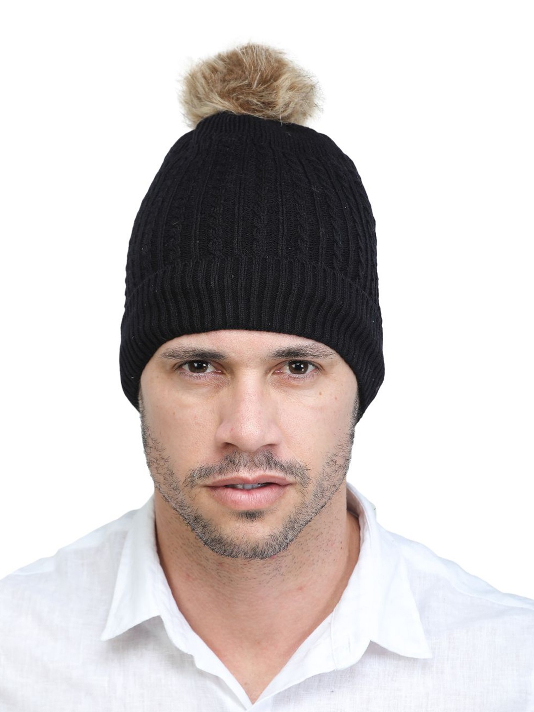 ELLIS Men Acrylic Beanie, Black