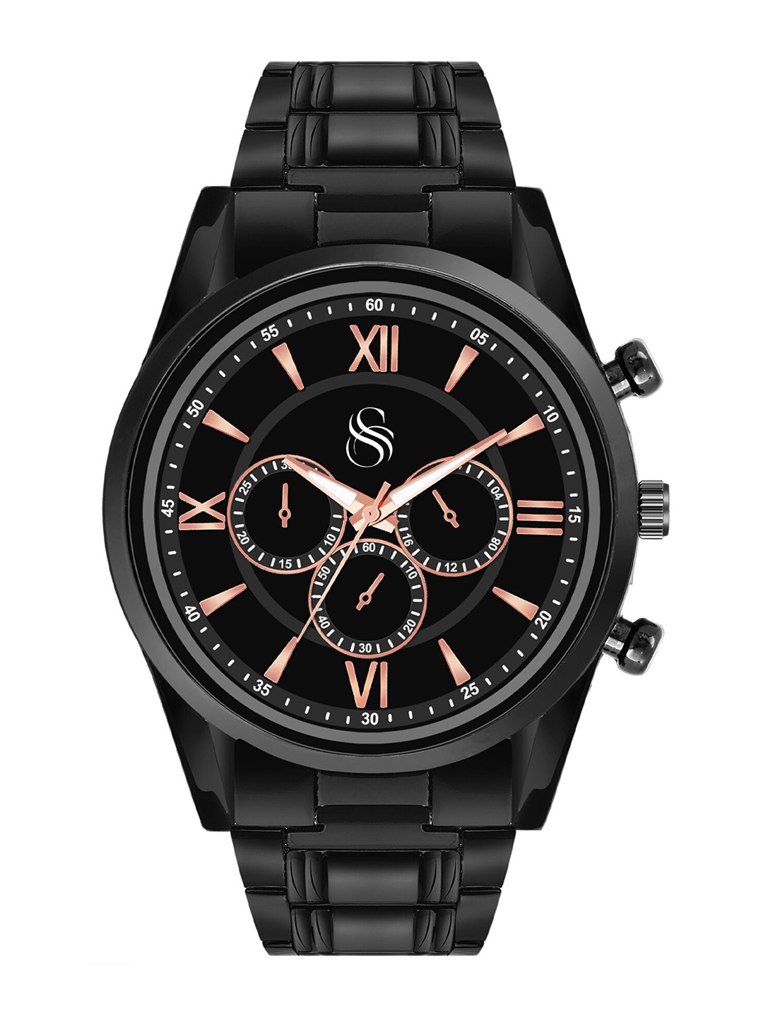 Shocknshop Men Bracelet Style Straps Analogue Chronograph Watch Watch68RoseGold, Black
Shocknshop Men Bracelet Style Straps Analogue Chronograph Watch Watch68RoseGold, Black