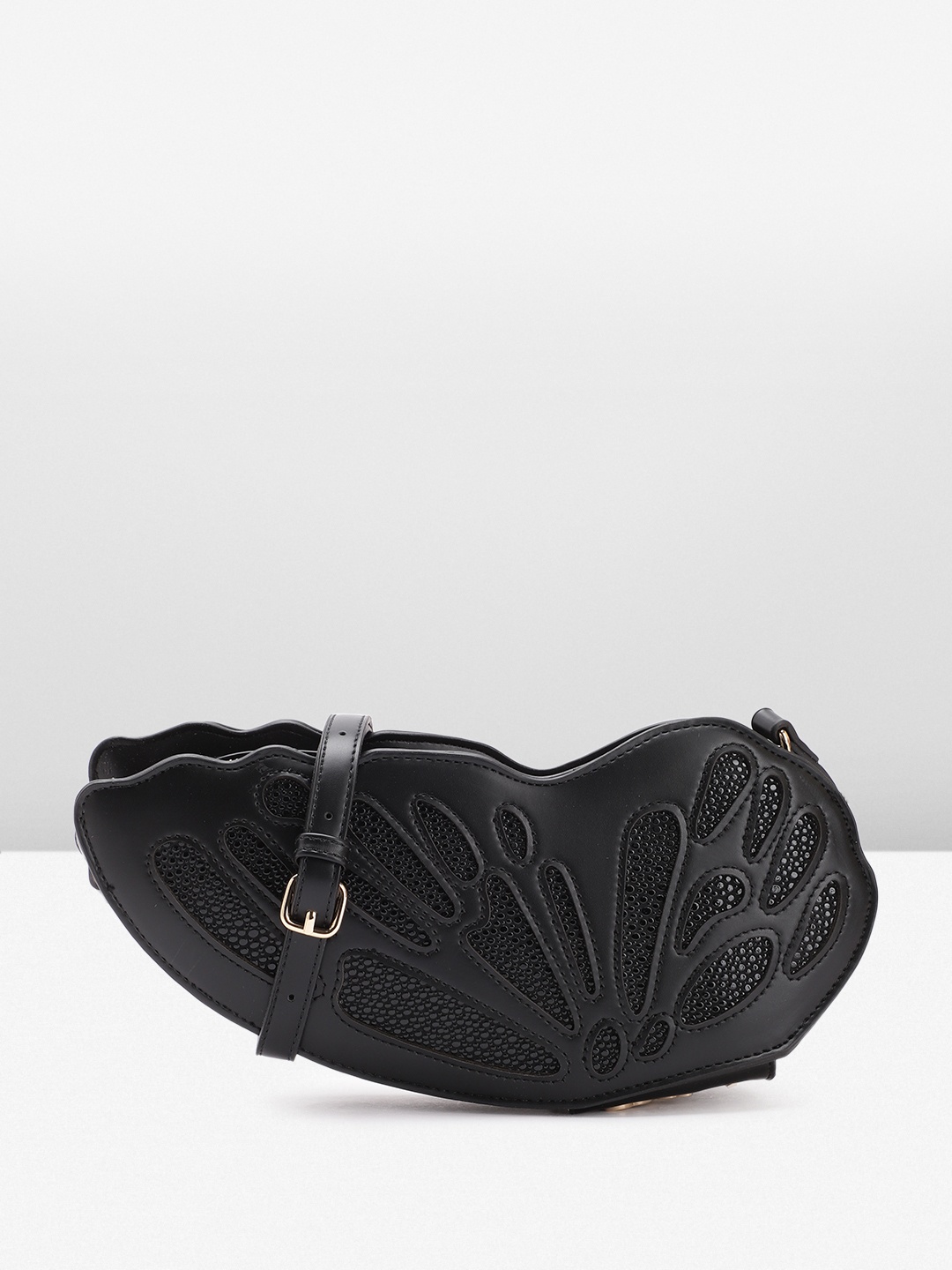 Allen Solly Abstract Textured PU Structured Sling Bag With Embellished Detail, Black
Allen Solly Abstract Textured PU Structured Sling Bag With Embellished Detail, Black