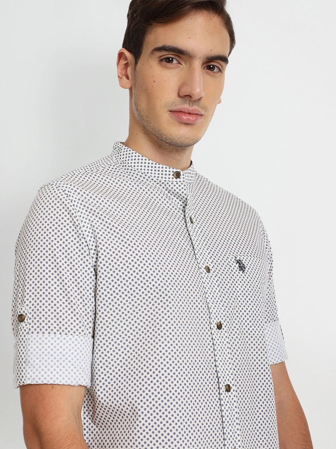 U.S. Polo Assn. Denim Co. Men Micro Ditsy Printed Casual Pure Cotton Shirt, Off white
U.S. Polo Assn. Denim Co. Men Micro Ditsy Printed Casual Pure Cotton Shirt, Off white