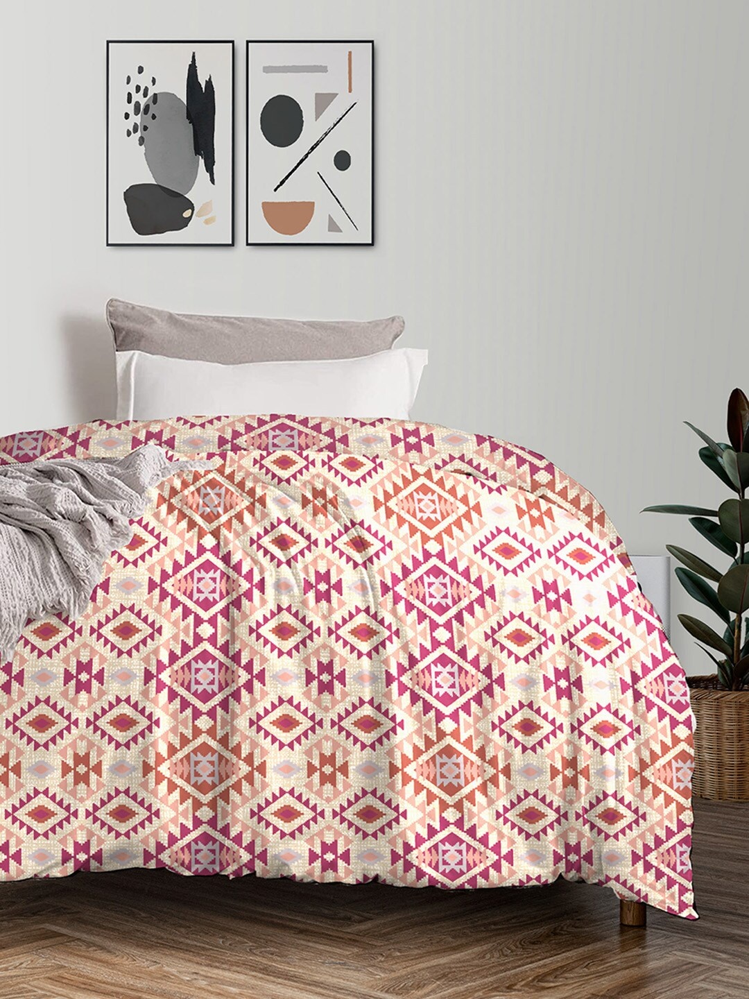 MYTRIDENT Feather Tales Geometric Mild Winter 150 GSM Pure Cotton Single Bed Comforter, Red
MYTRIDENT Feather Tales Geometric Mild Winter 150 GSM Pure Cotton Single Bed Comforter, Red