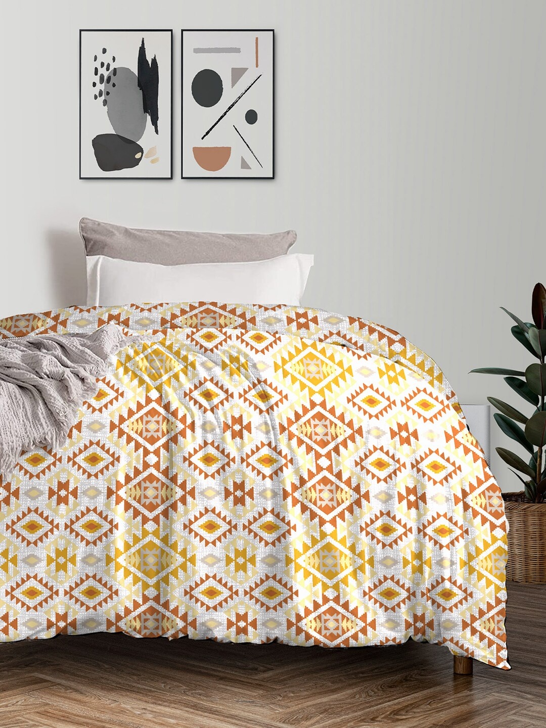MYTRIDENT Feather Tales Mild Winter 150 GSM Pure Cotton Single Bed Comforter, Yellow
MYTRIDENT Feather Tales Mild Winter 150 GSM Pure Cotton Single Bed Comforter, Yellow