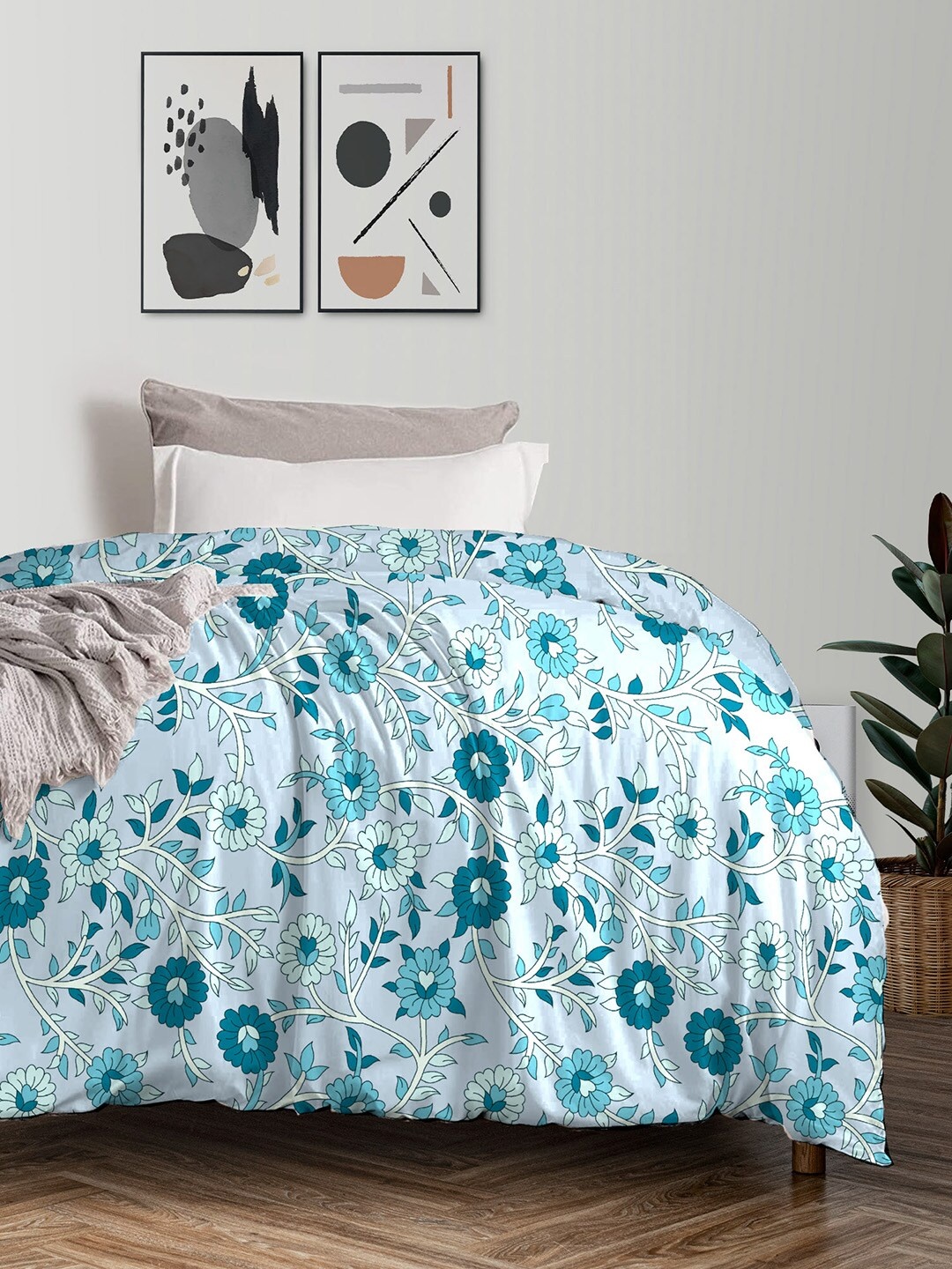MYTRIDENT Feather Tales Floral Mild Winter 150 GSM Pure Cotton Single Bed Comforter, Blue
MYTRIDENT Feather Tales Floral Mild Winter 150 GSM Pure Cotton Single Bed Comforter, Blue