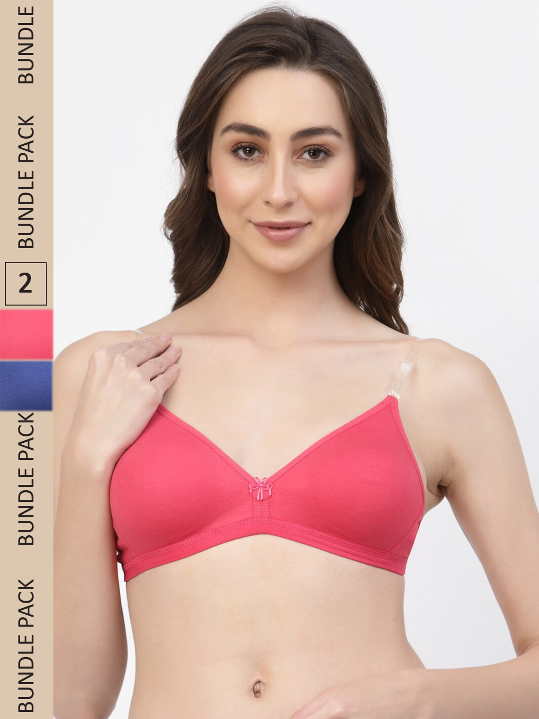 Floret Pack Of 2 Non Padded Bra, Pink
Floret Pack Of 2 Non Padded Bra, Pink
