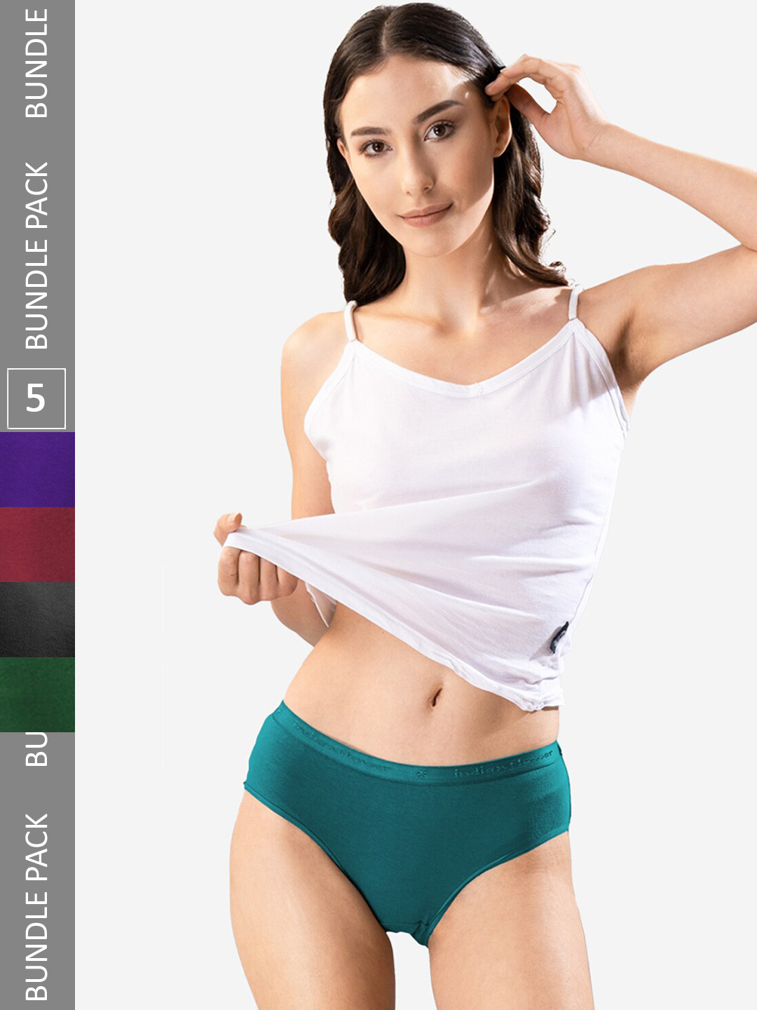 indian flower Women Pack of 5 Comfort-Fit Cotton Hipsters Briefs, Assorted 
indian flower Women Pack of 5 Comfort-Fit Cotton Hipsters Briefs, Assorted