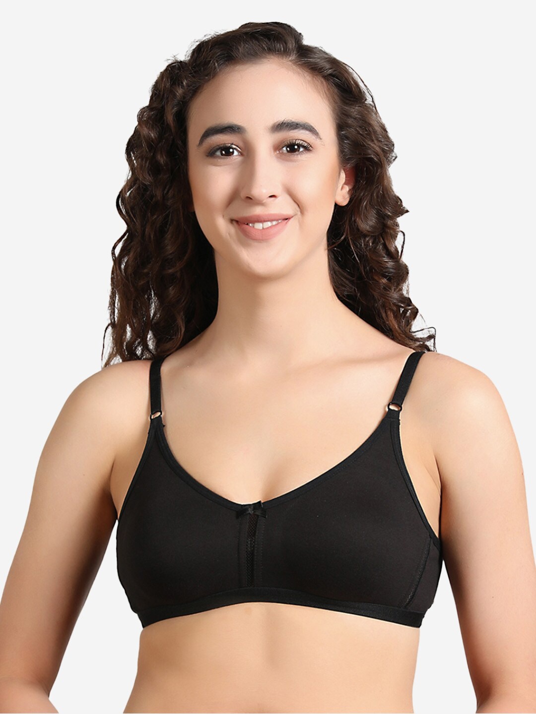 GROVERSONS Paris Beauty Non-Wired Non-Padded Full Coverage Cotton Double Layered Bra, Black
GROVERSONS Paris Beauty Non-Wired Non-Padded Full Coverage Cotton Double Layered Bra, Black