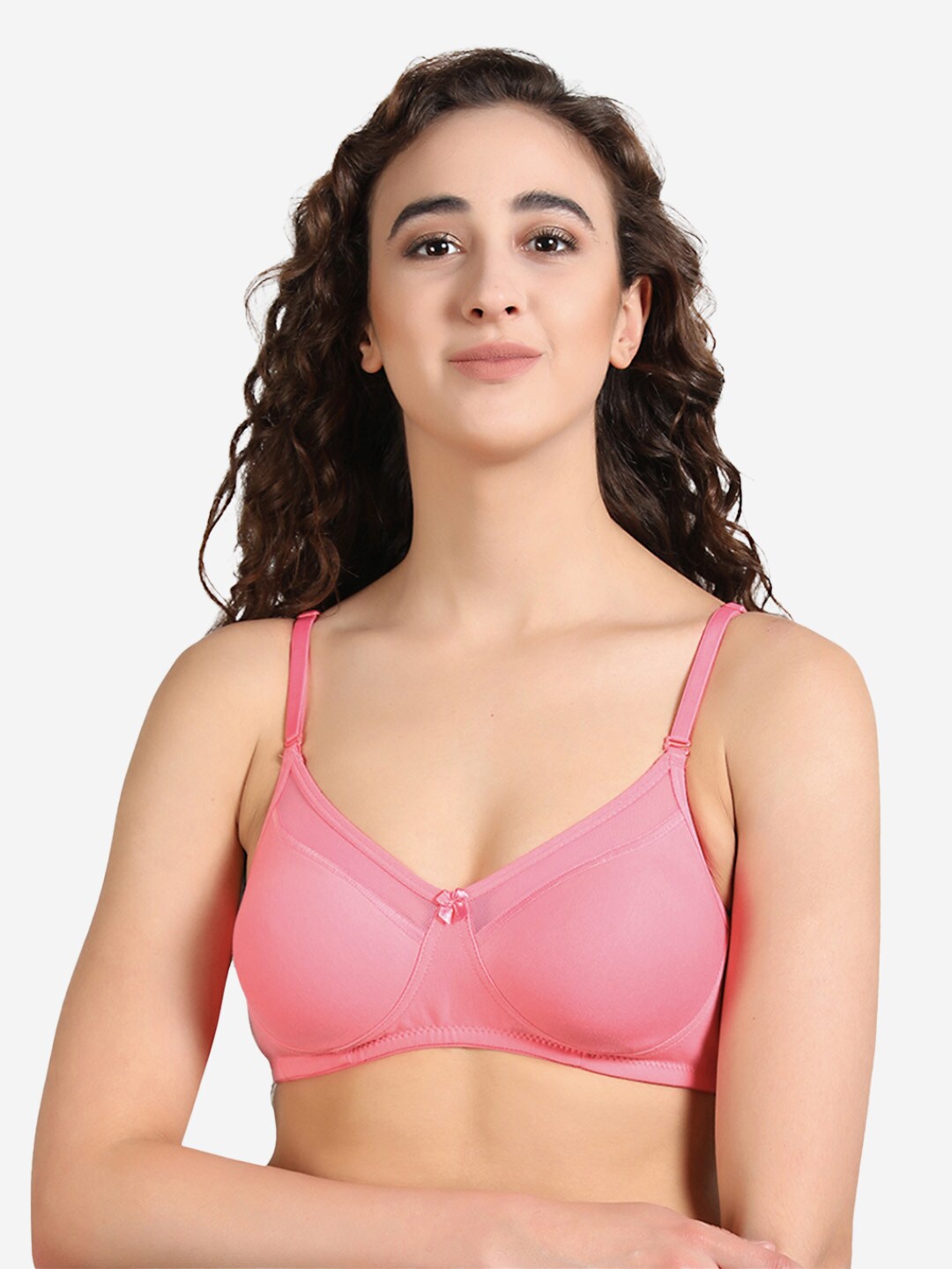 GROVERSONS Paris Beauty Non-Wired Non-Padded Full Coverage Cotton Double Layered Bra, Coral
GROVERSONS Paris Beauty Non-Wired Non-Padded Full Coverage Cotton Double Layered Bra, Coral