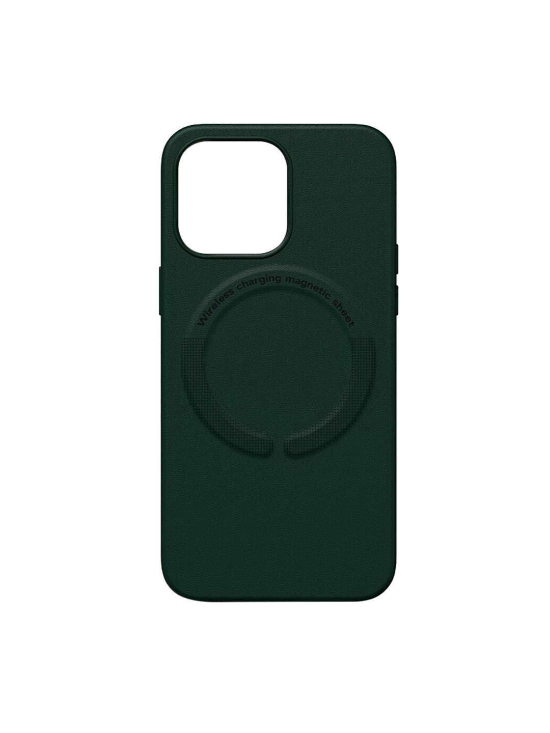 TREEMODA Magsafe Leather iPhone 14 Mobile Back Cover, Green 
TREEMODA Magsafe Leather iPhone 14 Mobile Back Cover, Green