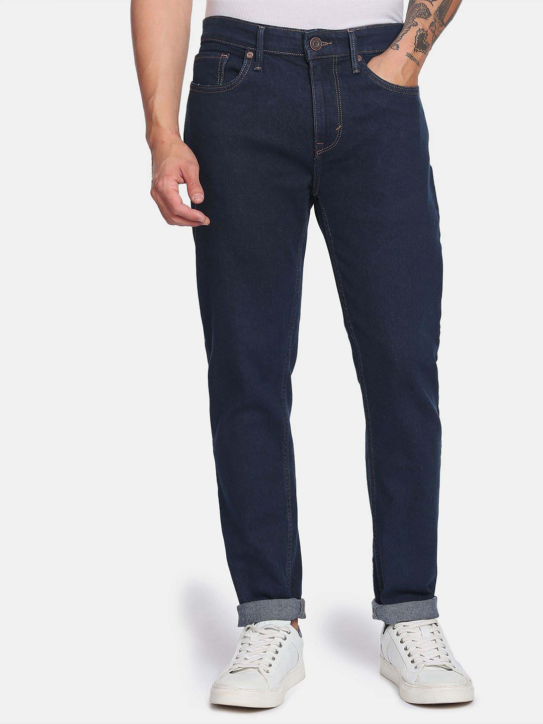 Flying Machine Vintage Slash Slim Tapered Fit Stretchable Rinsed Classic Vintage Jeans, Blue
Flying Machine Vintage Slash Slim Tapered Fit Stretchable Rinsed Classic Vintage Jeans, Blue