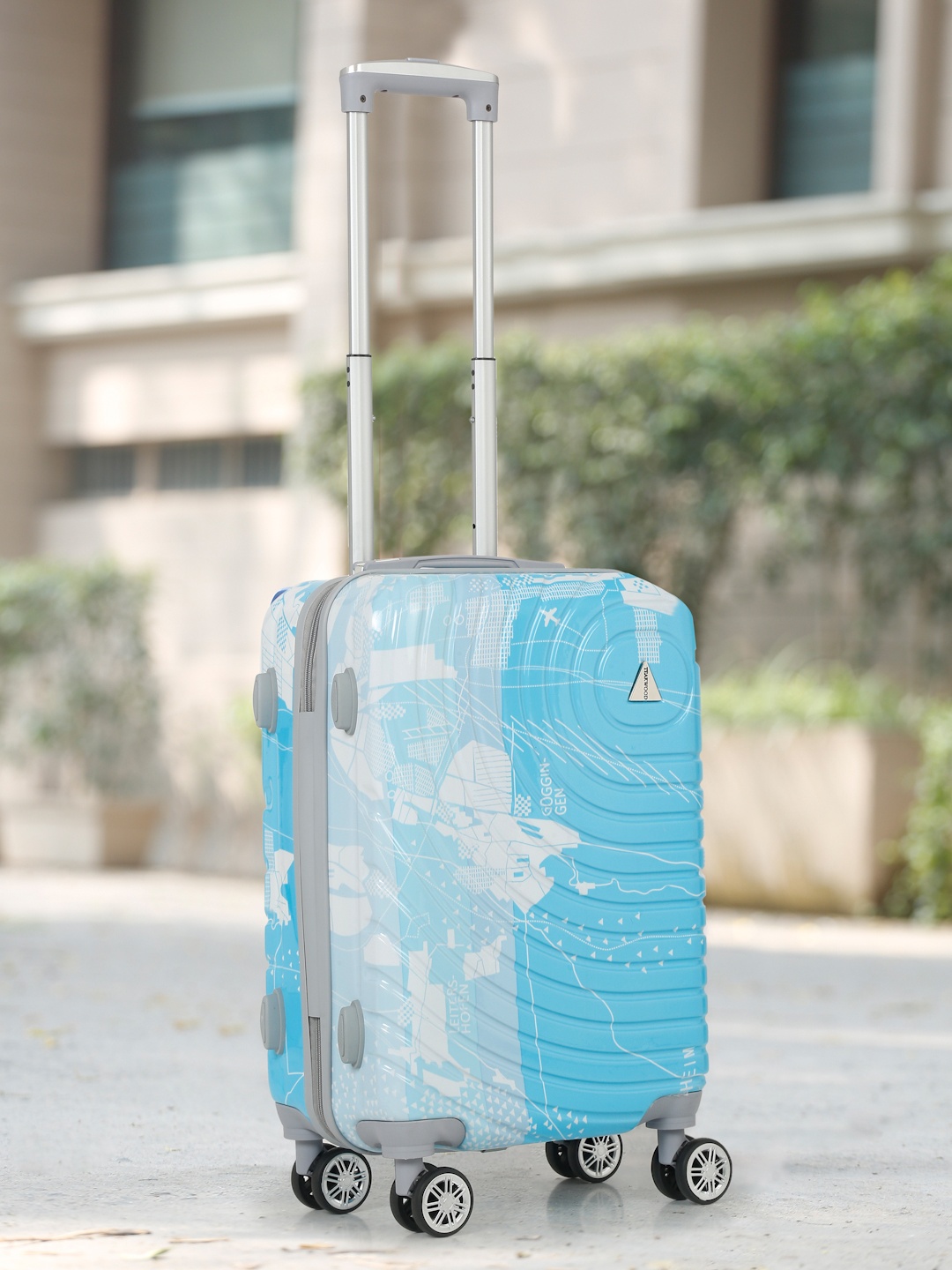 Teakwood Leathers Textured & Printed 360 Degree Rotation Hard Cabin-Sized Trolley Bag 55 CM, Blue
Teakwood Leathers Textured & Printed 360 Degree Rotation Hard Cabin-Sized Trolley Bag 55 CM, Blue