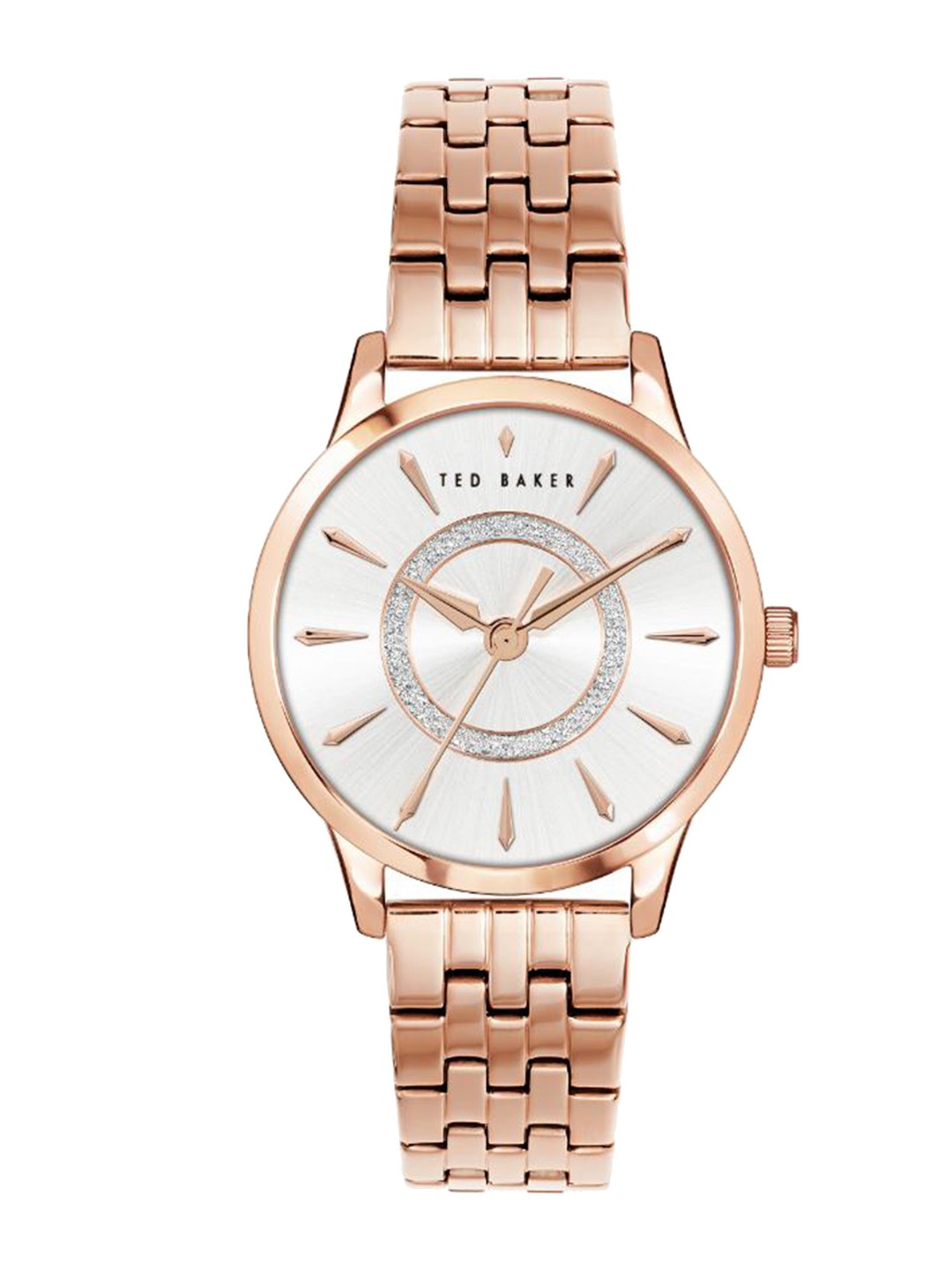 Ted Baker Women Rose Gold-Plated Stainless Steel Bracelet Straps Analogue Watch BKPFZF127, Silver
Ted Baker Women Rose Gold-Plated Stainless Steel Bracelet Straps Analogue Watch BKPFZF127, Silver