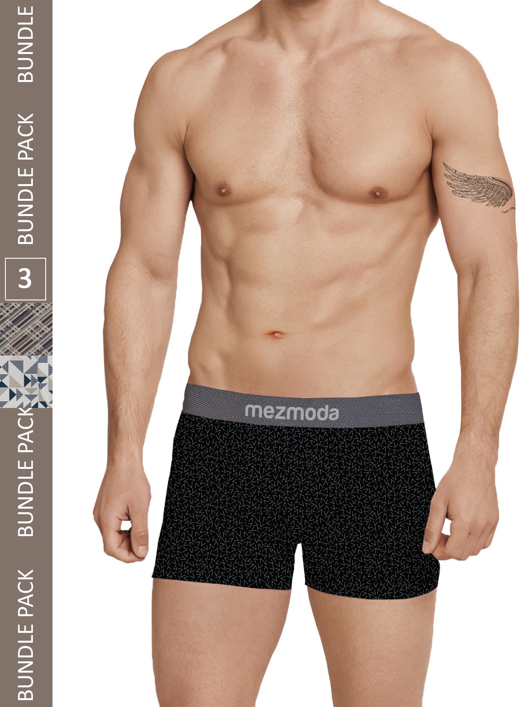mezmoda Men Pack of 3 Ultra Soft Breathable Premium Printed Boxer Brief MBMBX3-107-S, Navy blue
mezmoda Men Pack of 3 Ultra Soft Breathable Premium Printed Boxer Brief MBMBX3-107-S, Navy blue