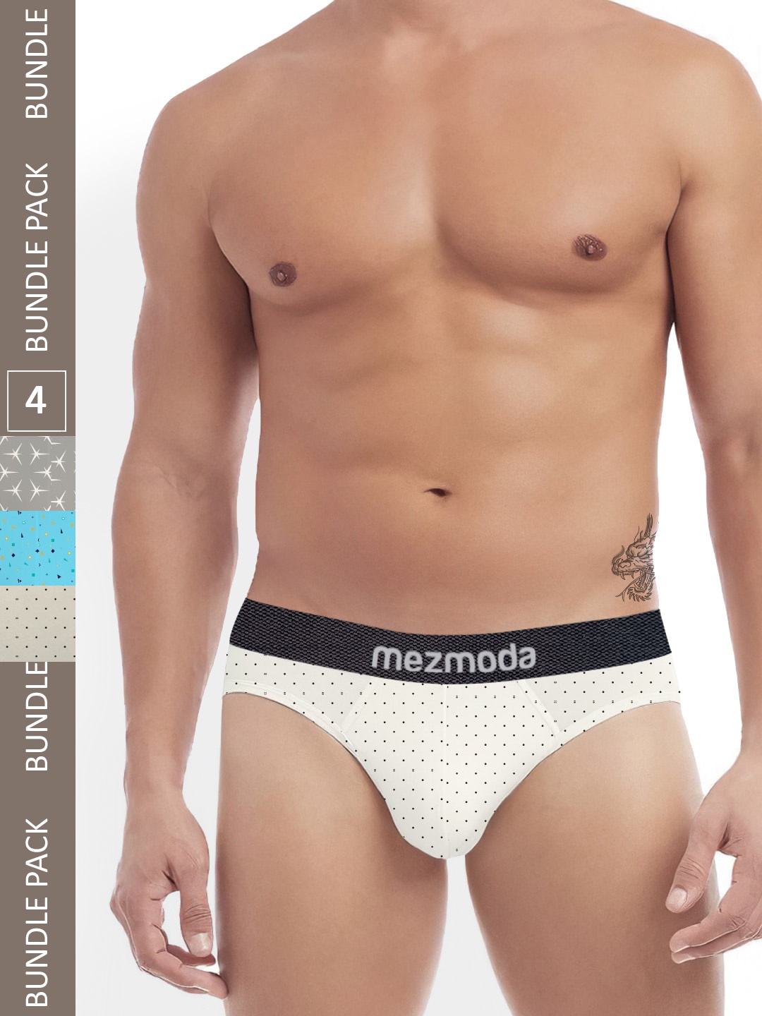 mezmoda Men Pack Of 3 Printed Anti Microbial Ultra Soft Breathable Hipster Briefs, Blue
mezmoda Men Pack Of 3 Printed Anti Microbial Ultra Soft Breathable Hipster Briefs, Blue