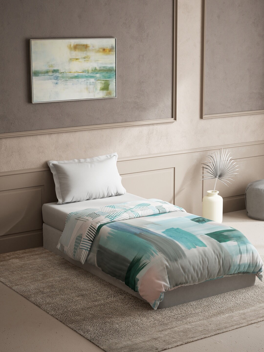 DDecor Live Beautiful Turquoise Blue Mild Winter 150 GSM Pure Cotton Single Bed Quilt
DDecor Live Beautiful Turquoise Blue Mild Winter 150 GSM Pure Cotton Single Bed Quilt
