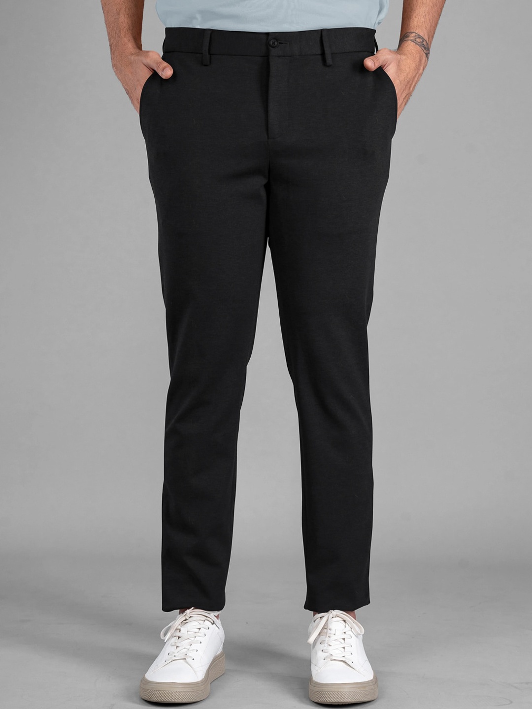 The Pant Project Men Slim Fit Soft Stretch Comfort Wrinkle Free Formal Trousers, Black
The Pant Project Men Slim Fit Soft Stretch Comfort Wrinkle Free Formal Trousers, Black