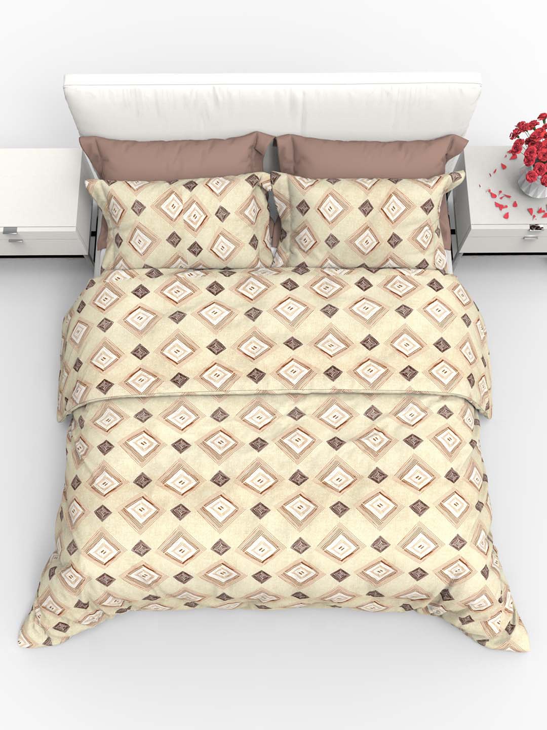 THE WHITE MOSS Carmel Beige 220 TC Flat Pure Cotton King Bedsheet with 2 Pillow Covers
THE WHITE MOSS Carmel Beige 220 TC Flat Pure Cotton King Bedsheet with 2 Pillow Covers