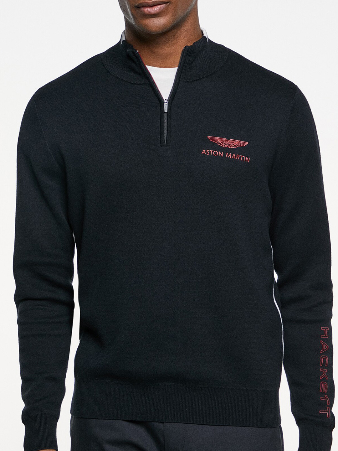 HACKETT LONDON Men Mock Neck Cotton Sweatshirt, Black
HACKETT LONDON Men Mock Neck Cotton Sweatshirt, Black