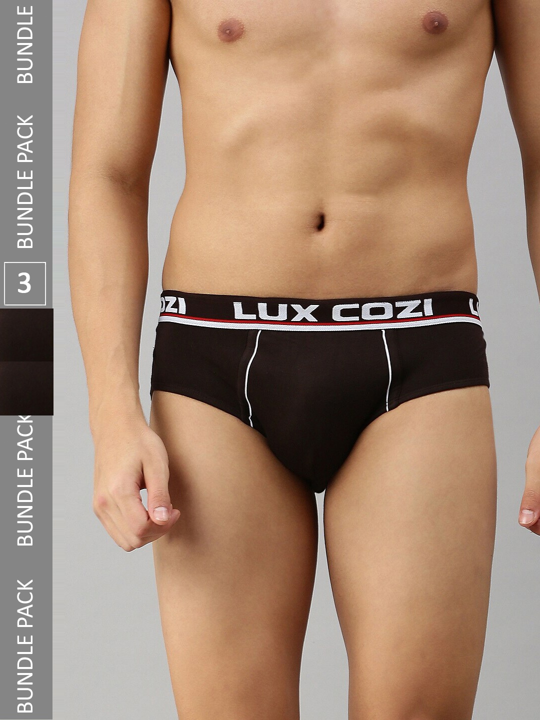 Lux Cozi Men Plus Size Pack Of 3 Anti-Odour Basic Briefs COZI_BIGSHOT_BRF_BRN_3PC, Brown
Lux Cozi Men Plus Size Pack Of 3 Anti-Odour Basic Briefs COZI_BIGSHOT_BRF_BRN_3PC, Brown