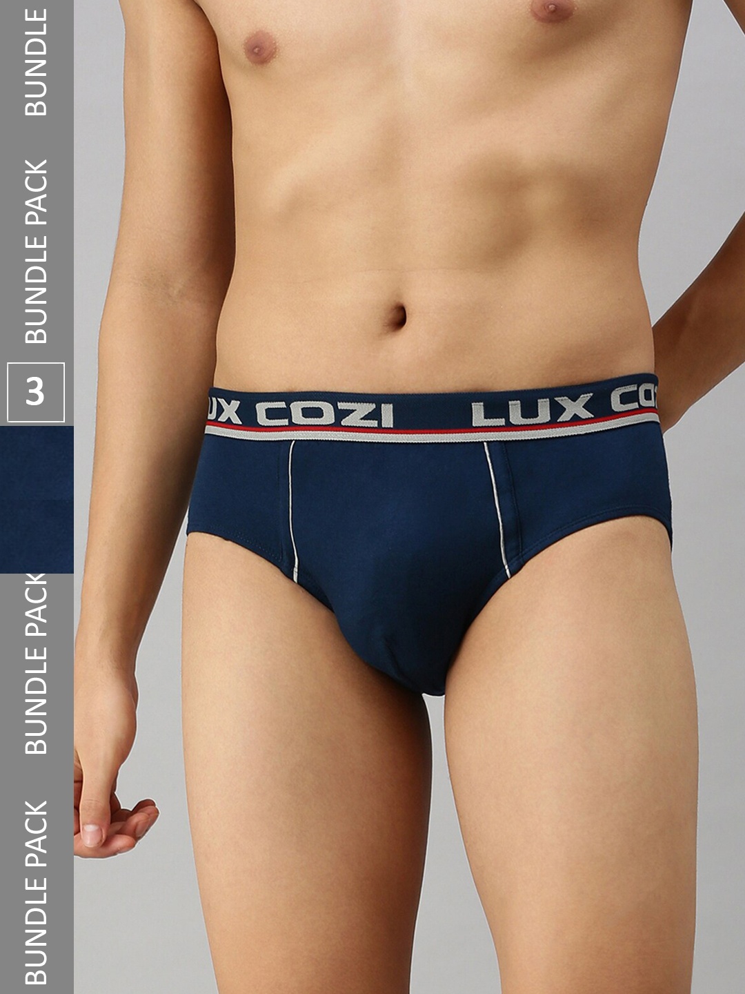Lux Cozi Men Pack Of 3 Mid-Rise Anti Odour Basic Briefs COZI_BIGSHOT_BRF_MBU_3PC, Blue
Lux Cozi Men Pack Of 3 Mid-Rise Anti Odour Basic Briefs COZI_BIGSHOT_BRF_MBU_3PC, Blue