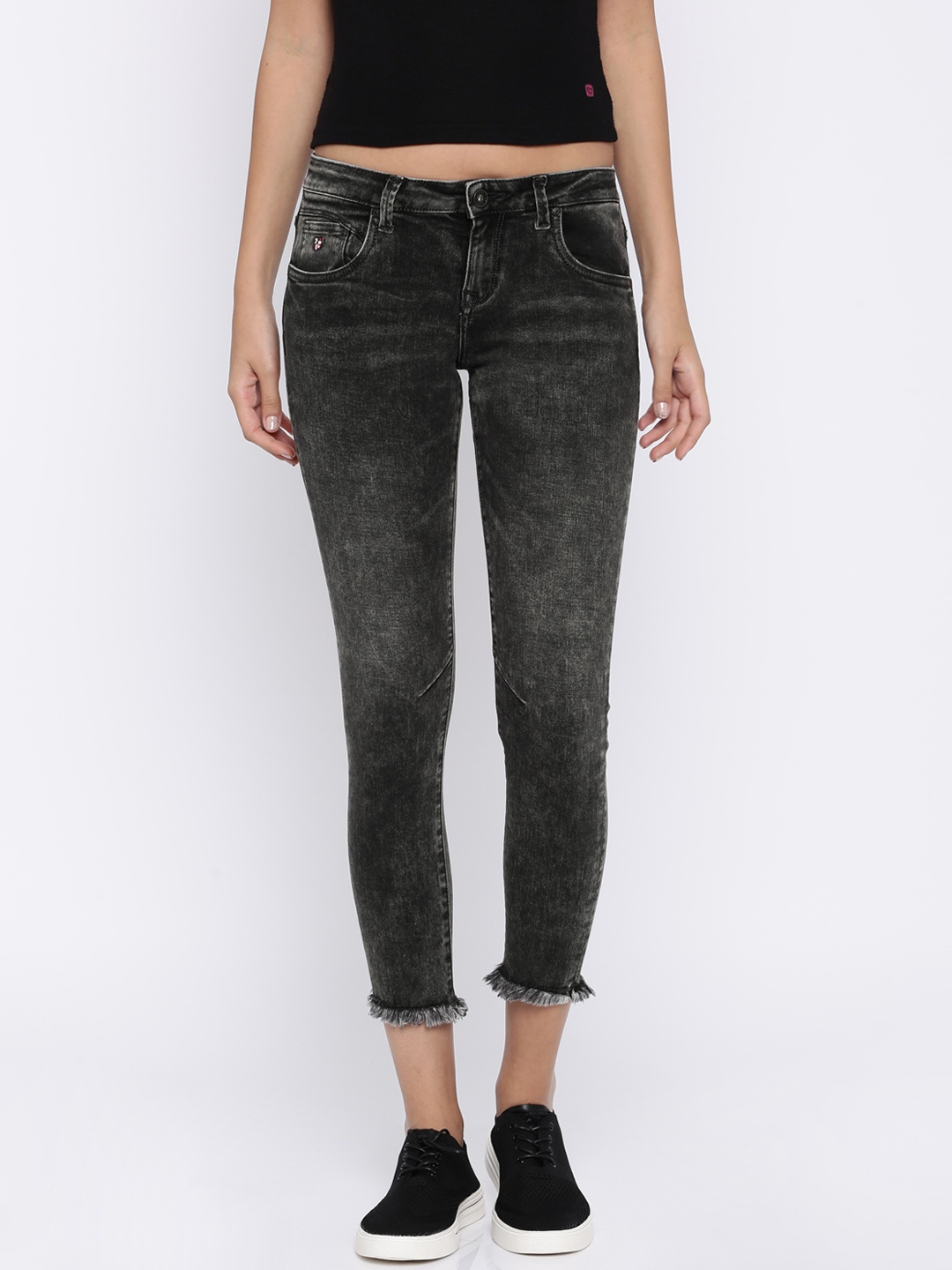 U.S. Polo Assn. Women Charcoal Grey Jegging Fit Low-Rise Clean Look Stretchable Jeans
U.S. Polo Assn. Women Charcoal Grey Jegging Fit Low-Rise Clean Look Stretchable Jeans