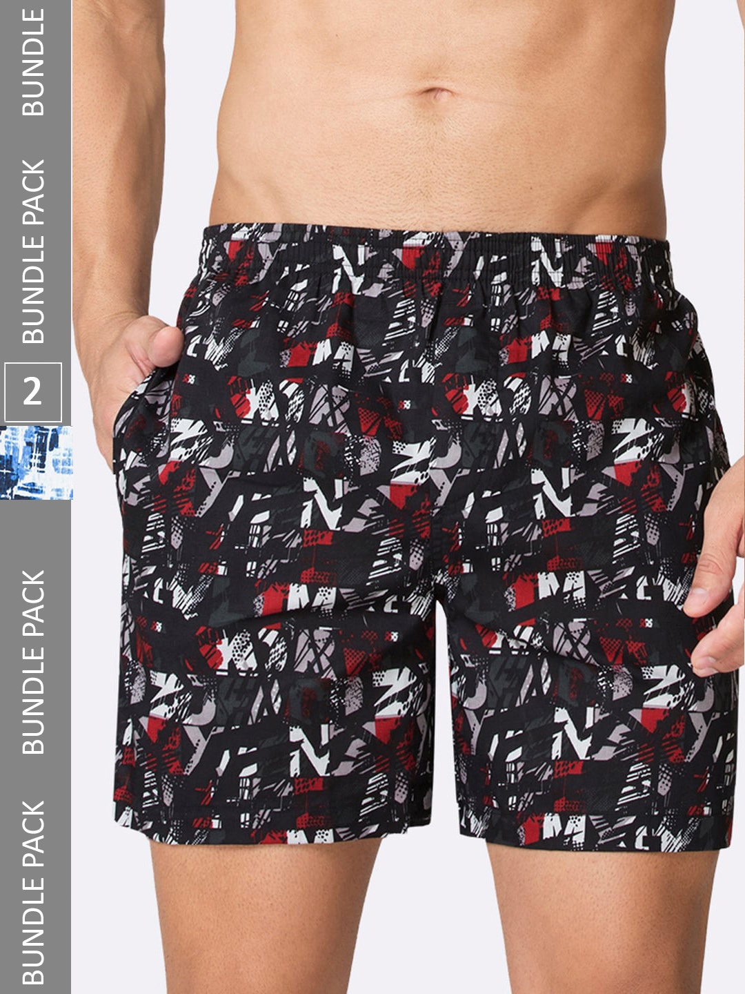 Van Heusen Men Pack of 2 Allover Print Functional Pockets Ultra Soft Boxer Shorts, Blue
Van Heusen Men Pack of 2 Allover Print Functional Pockets Ultra Soft Boxer Shorts, Blue
