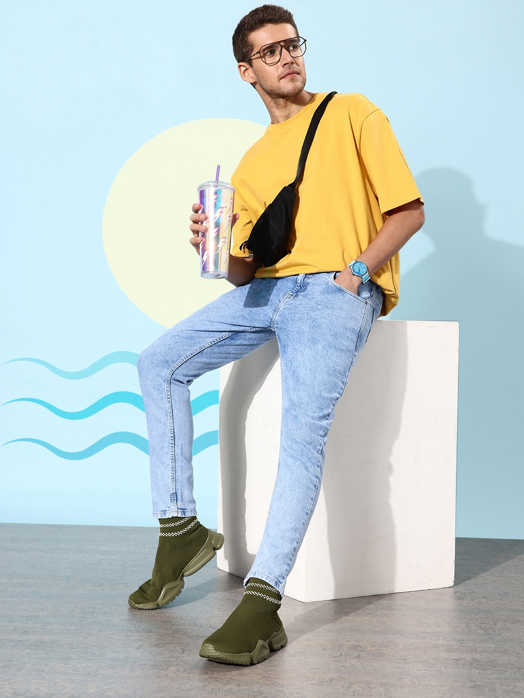 Mast & Harbour Men Denim Blue Slim Fit Heavy Fade Acid Wash Stretchable Mid Rise Jeans
Mast & Harbour Men Denim Blue Slim Fit Heavy Fade Acid Wash Stretchable Mid Rise Jeans
