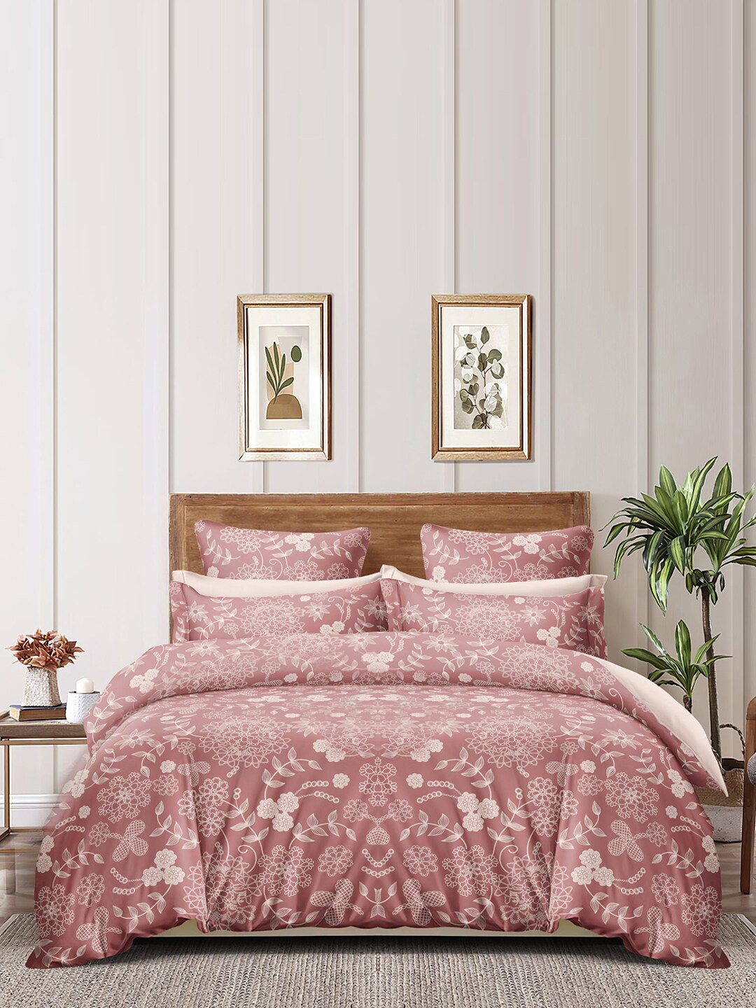homewards Pink & Cream-Coloured Floral Microfiber AC Room 150 GSM Double Bed Comforter
homewards Pink & Cream-Coloured Floral Microfiber AC Room 150 GSM Double Bed Comforter