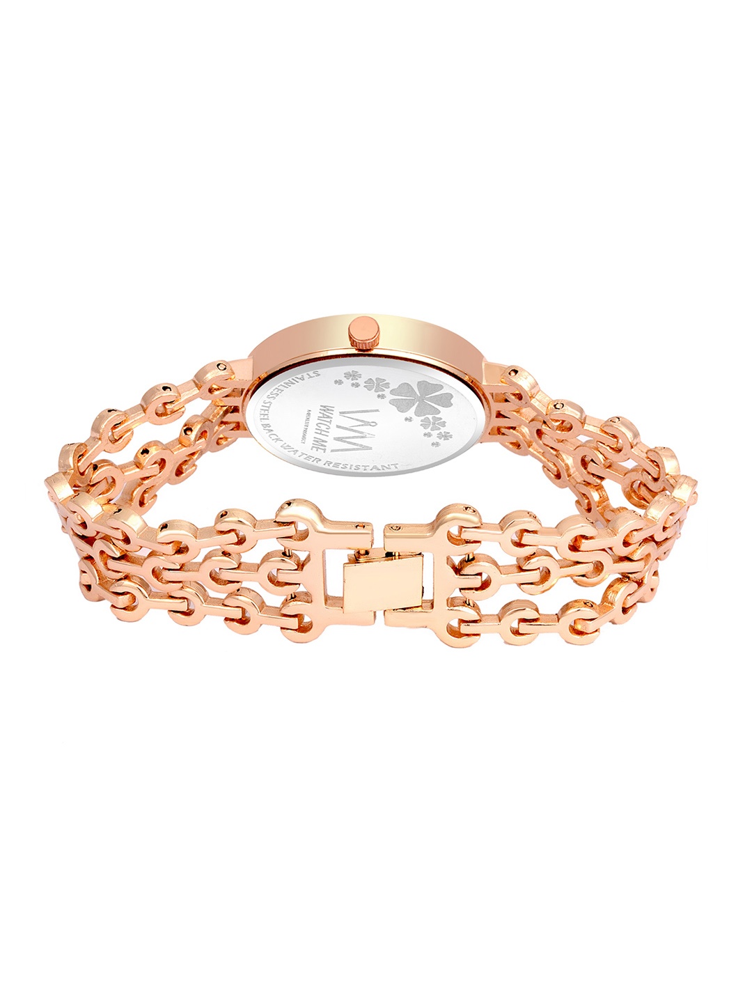 WM Men Embellished Dial & Rose Gold-Plated Stainless Steel Bracelet Style Analogue Watch
WM Men Embellished Dial & Rose Gold-Plated Stainless Steel Bracelet Style Analogue Watch
