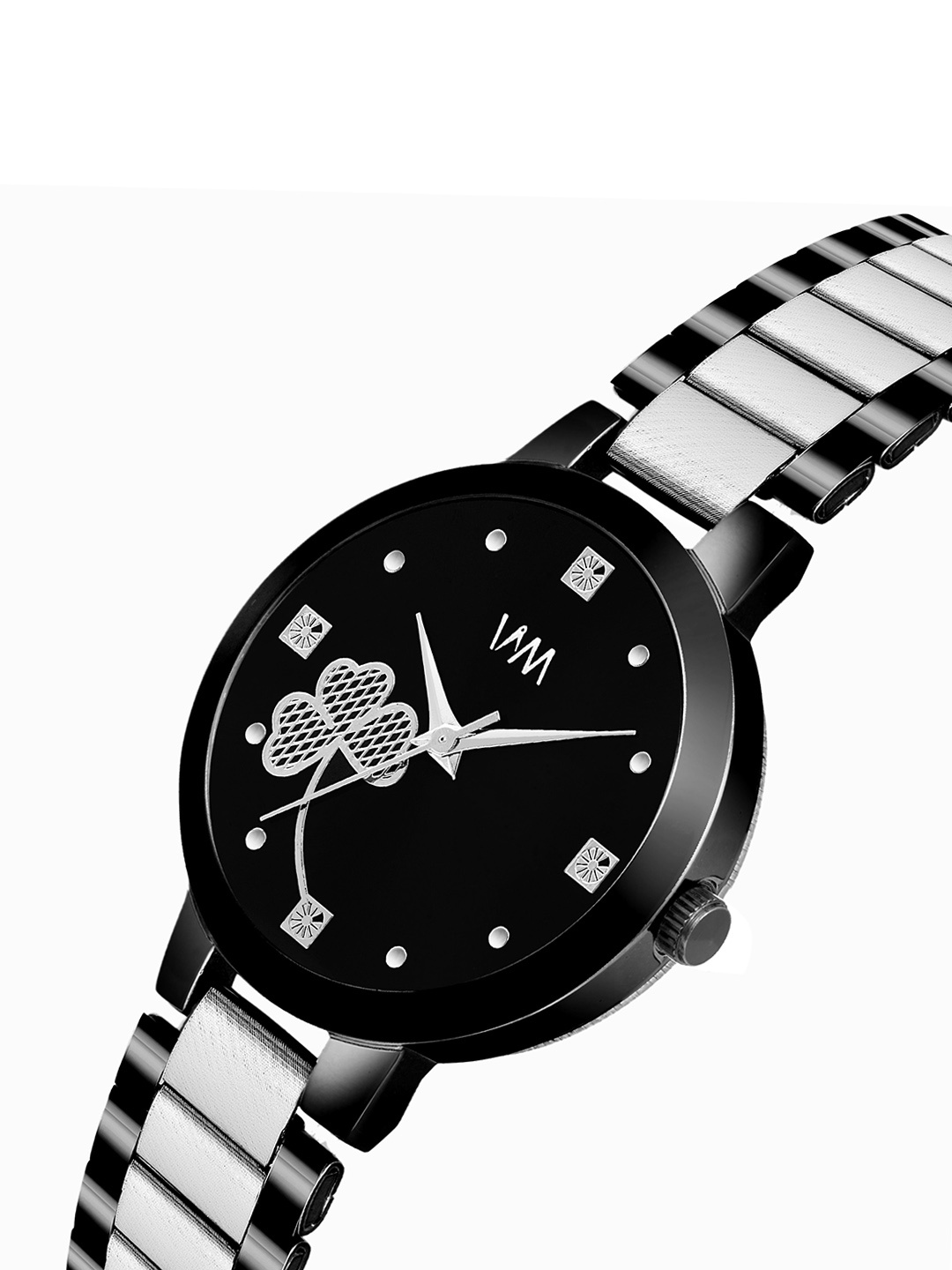 WM Men Embellished Dial & Stainless Steel Bracelet Style Straps Analogue Watch, Silver
WM Men Embellished Dial & Stainless Steel Bracelet Style Straps Analogue Watch, Silver