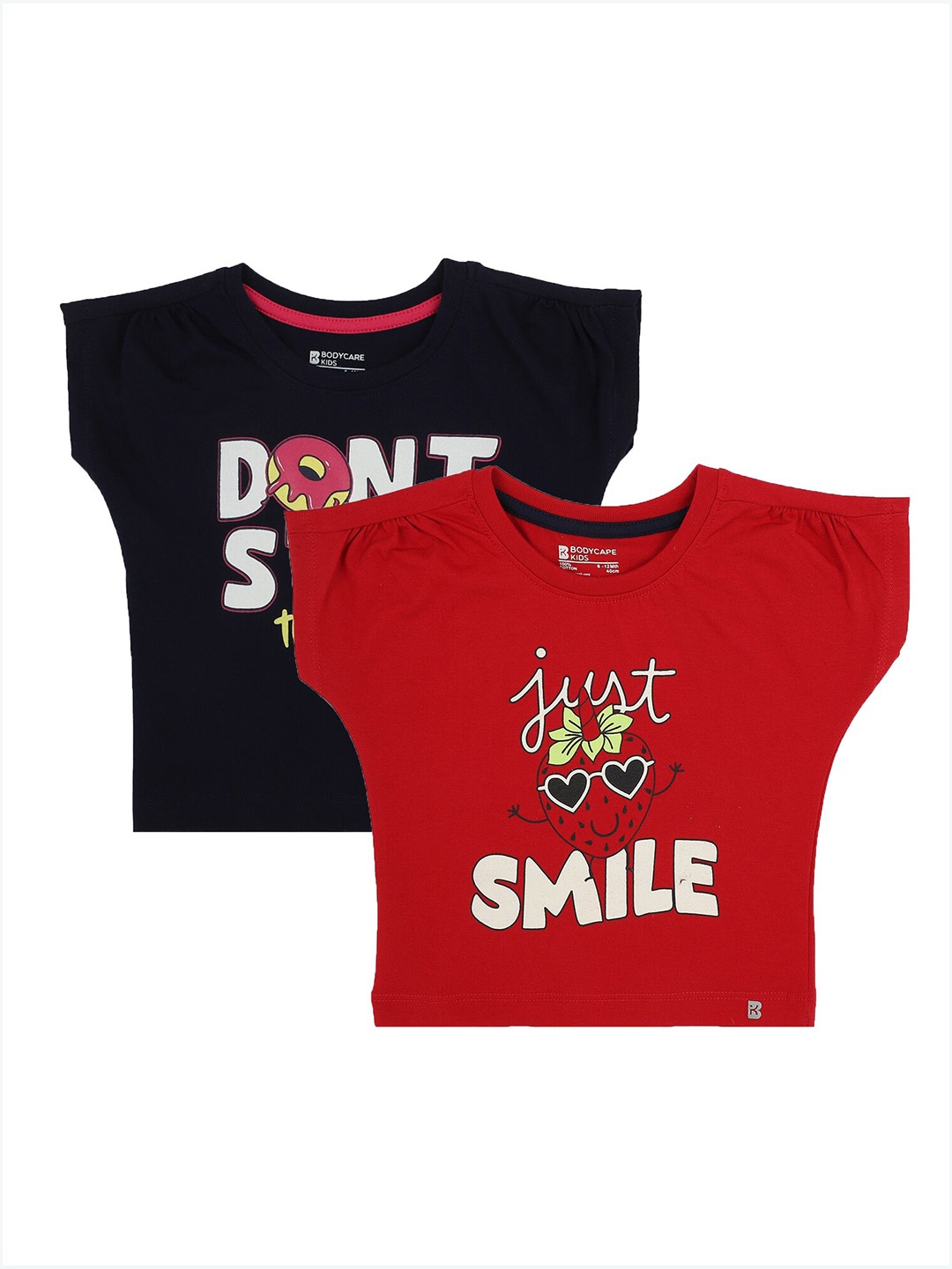 Bodycare Kids Girls Antiviral & Antibacterial Pack Of 2 Typography Printed Cotton T-shirt, Red
Bodycare Kids Girls Antiviral & Antibacterial Pack Of 2 Typography Printed Cotton T-shirt, Red