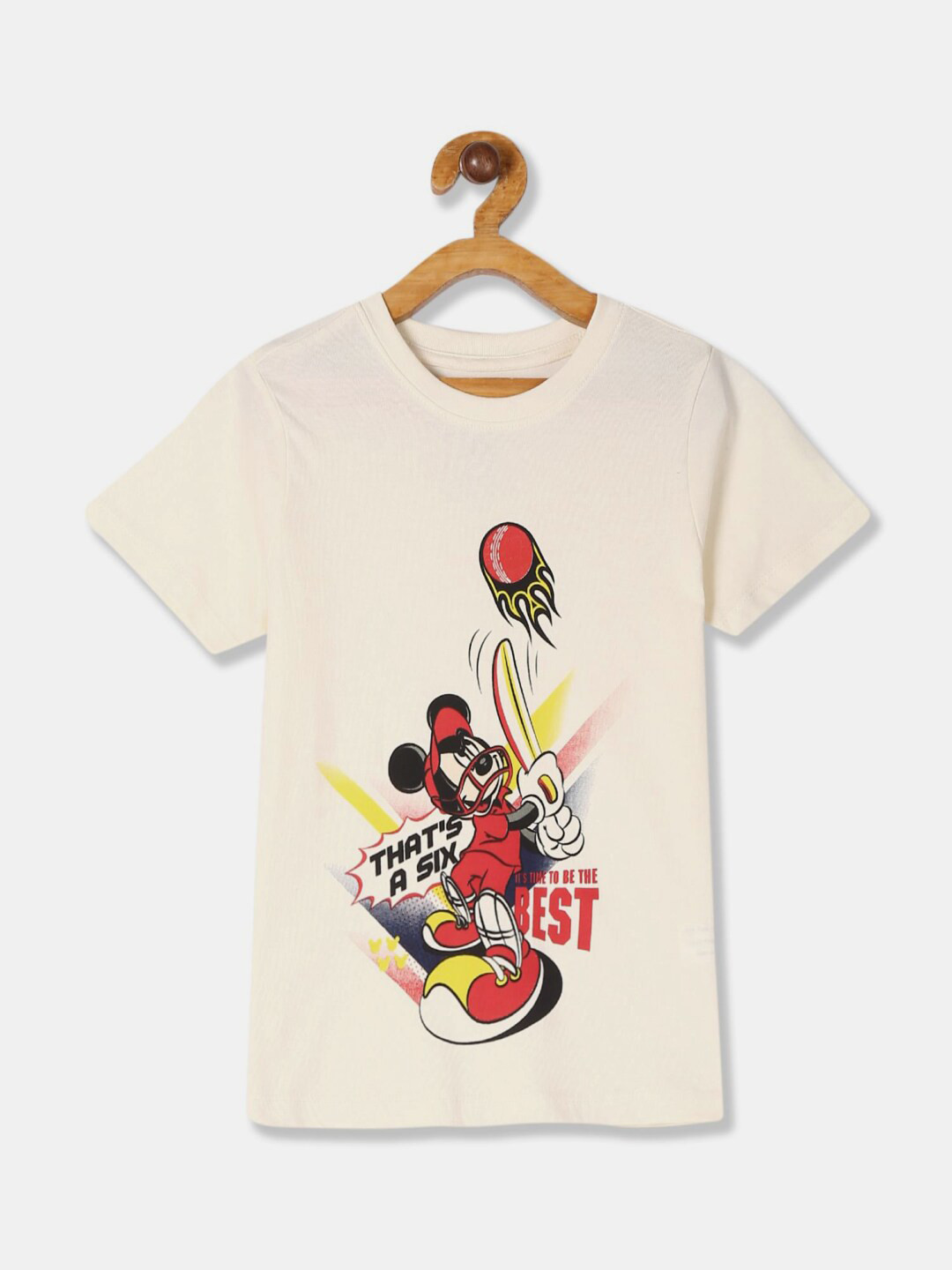 V-Mart Boys Mickey Mouse Printed Cotton T-shirt, White
V-Mart Boys Mickey Mouse Printed Cotton T-shirt, White