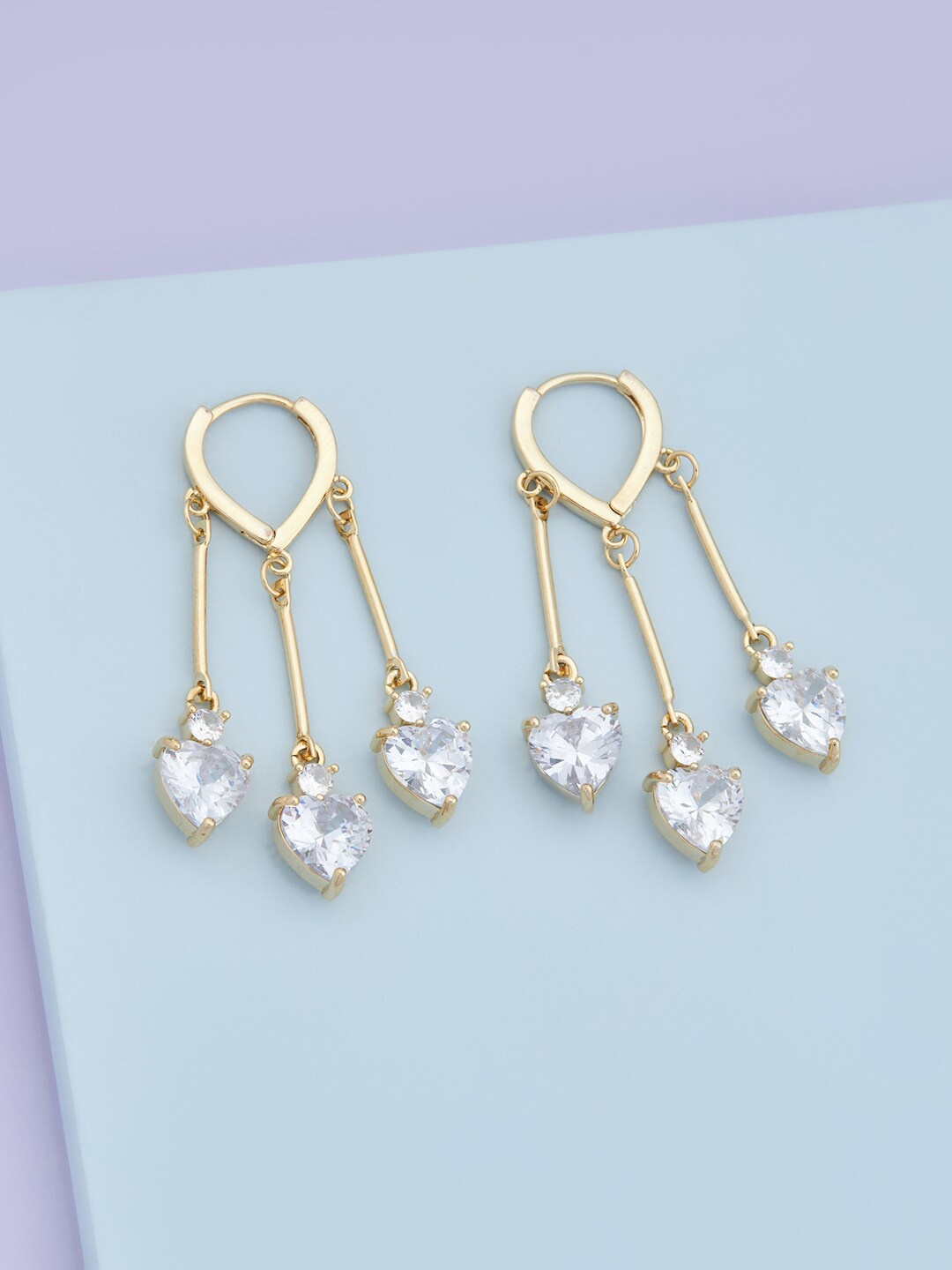 Kushal's Fashion Jewellery Gold Plated Heart Shaped Cubic Zirconia Drop Earrings, White
Kushal's Fashion Jewellery Gold Plated Heart Shaped Cubic Zirconia Drop Earrings, White