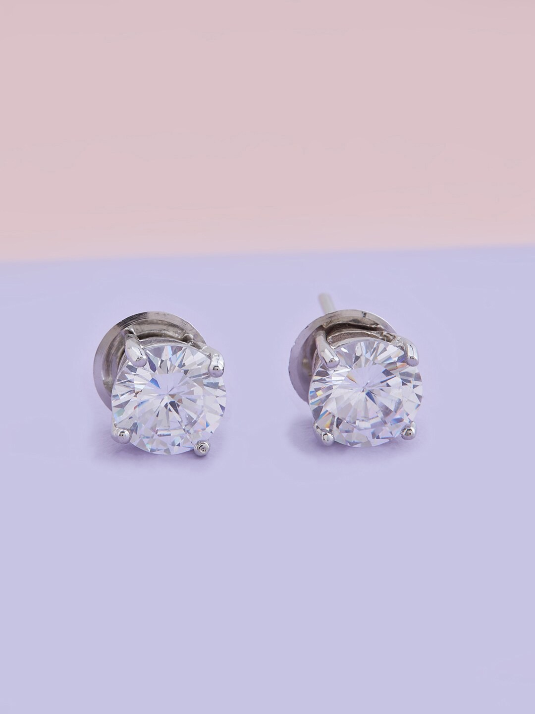 Kushal's Fashion Jewellery Rhodium-Plated Cubic Zirconia Circular Studs Earrings, White
Kushal's Fashion Jewellery Rhodium-Plated Cubic Zirconia Circular Studs Earrings, White
