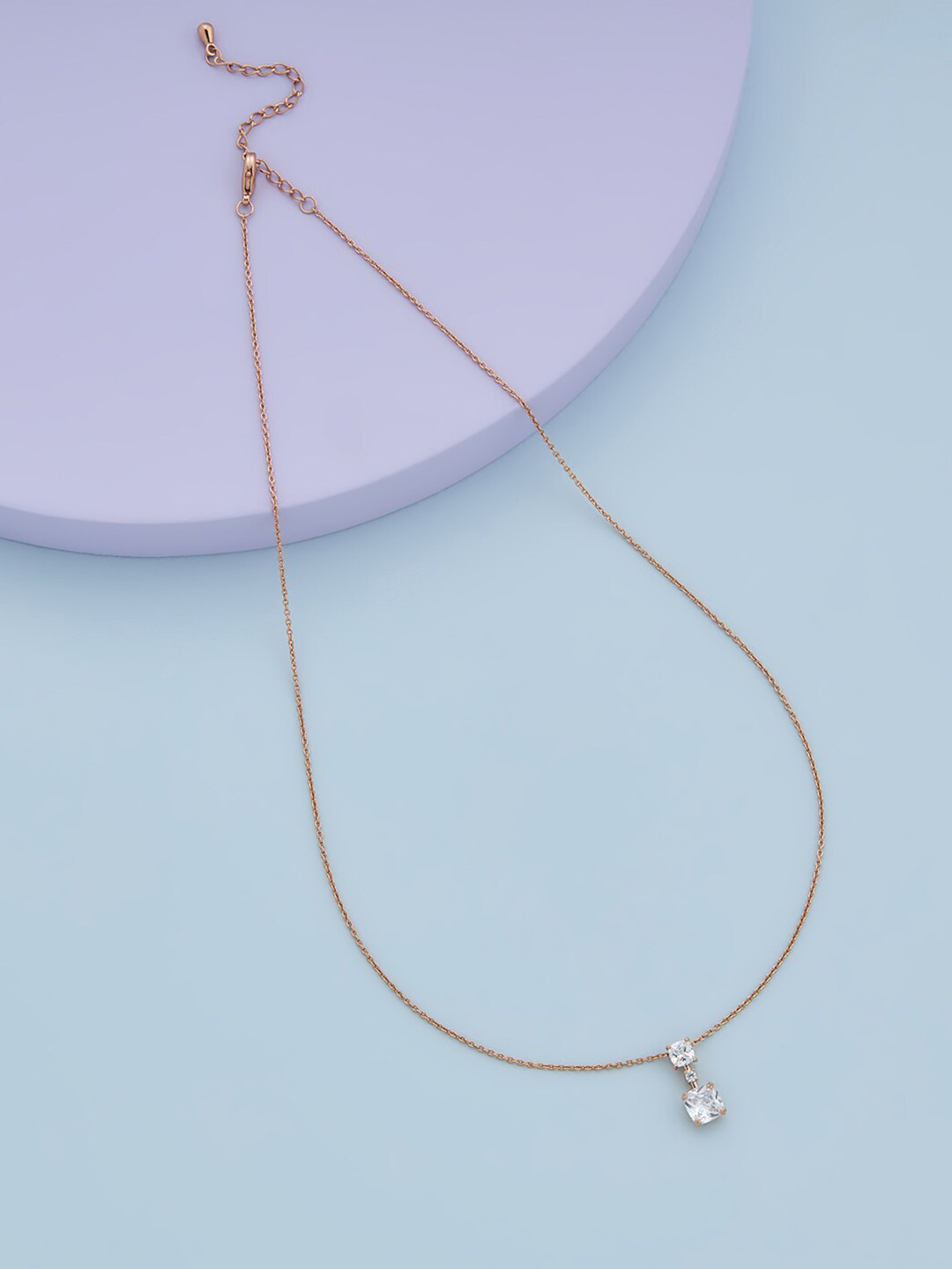 Kushal's Fashion Jewellery Women Rose Gold-Plated CZ-Studded Chain With Pendant, White
Kushal's Fashion Jewellery Women Rose Gold-Plated CZ-Studded Chain With Pendant, White