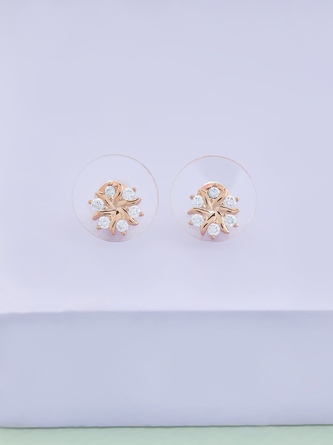 Kushal's Fashion Jewellery Rose Gold-Plated Cubic Zirconia Studded Studs Earrings, White
Kushal's Fashion Jewellery Rose Gold-Plated Cubic Zirconia Studded Studs Earrings, White