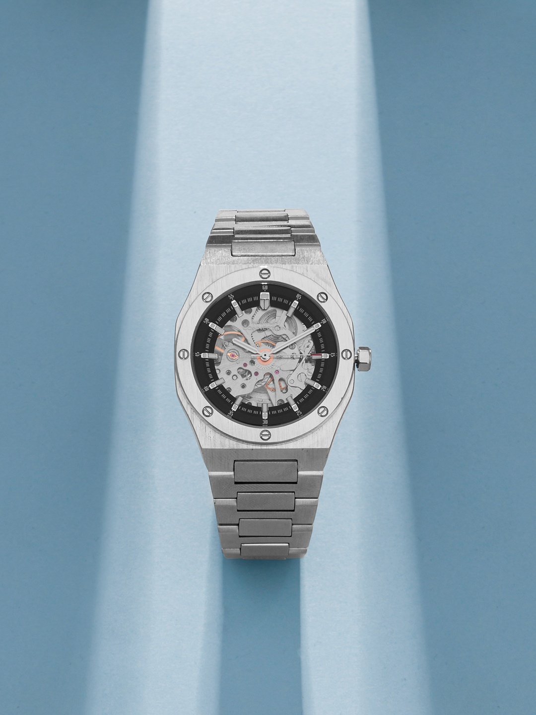 French Connection Men Skeleton Dial Bracelet Straps Automatic Watch FCA02-1, Silver
French Connection Men Skeleton Dial Bracelet Straps Automatic Watch FCA02-1, Silver