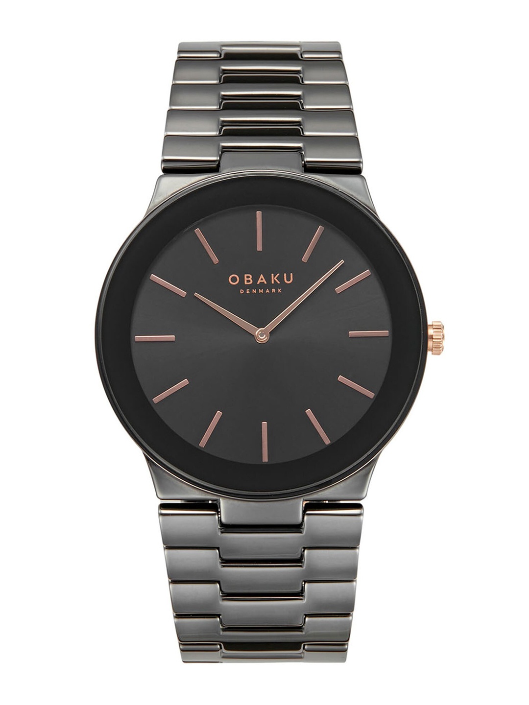 Obaku Men Brass Dial & Ceramic Bracelet Style Straps Analogue Watch V281GXBBCB, Black
Obaku Men Brass Dial & Ceramic Bracelet Style Straps Analogue Watch V281GXBBCB, Black