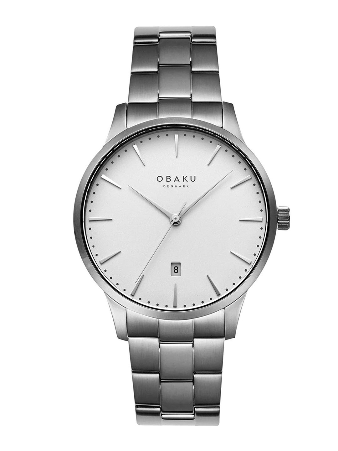 Obaku Men Brass Embellished Dial & Stainless Steel Bracelet Style Straps Analogue Watch V247XDUISU, White
Obaku Men Brass Embellished Dial & Stainless Steel Bracelet Style Straps Analogue Watch V247XDUISU, White