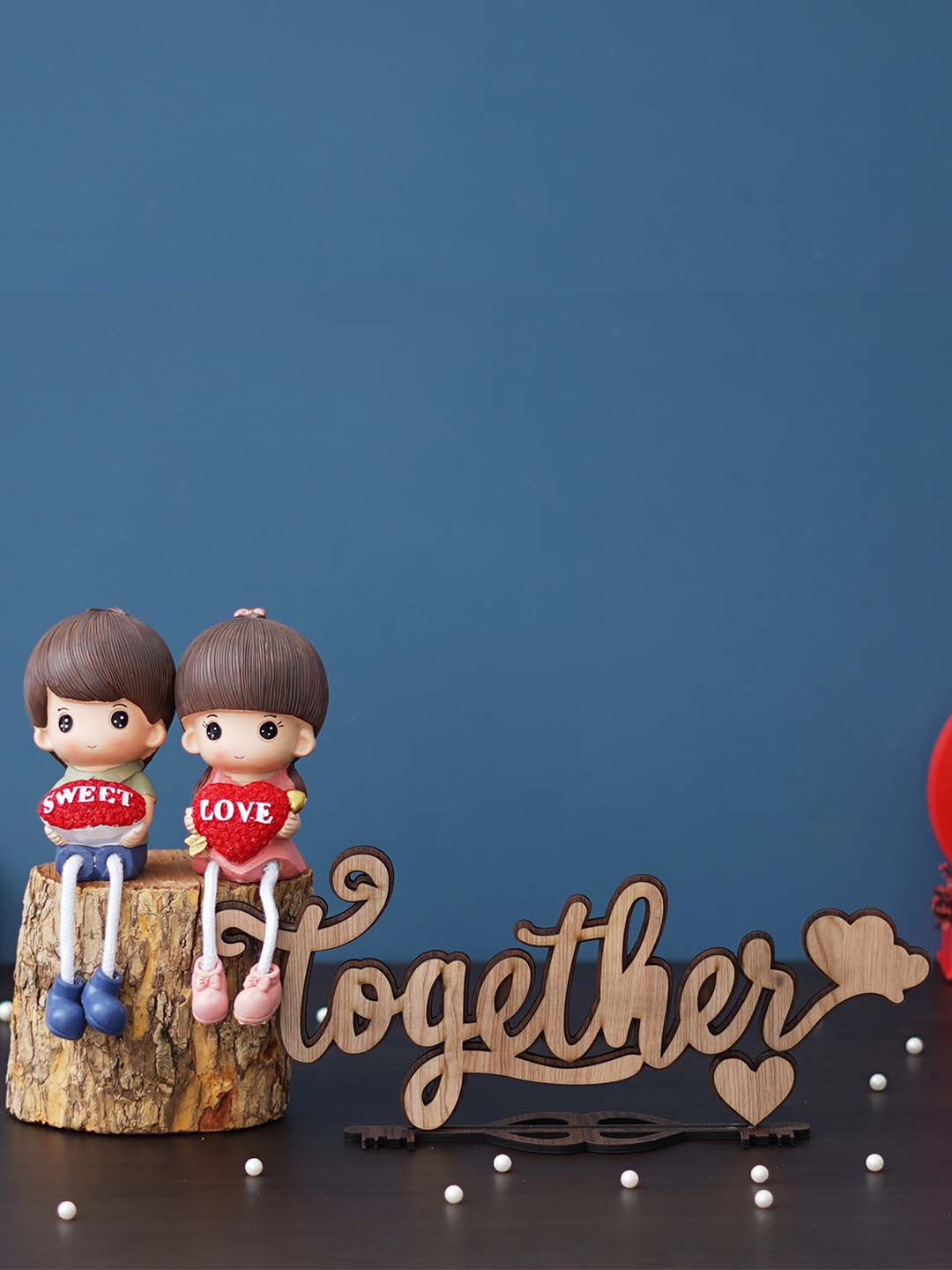 eCraftIndia 2 Pcs Red & Brown Together" Wooden Puzzle Showpiece Valentine's Day Gift Set
eCraftIndia 2 Pcs Red & Brown Together" Wooden Puzzle Showpiece Valentine's Day Gift Set