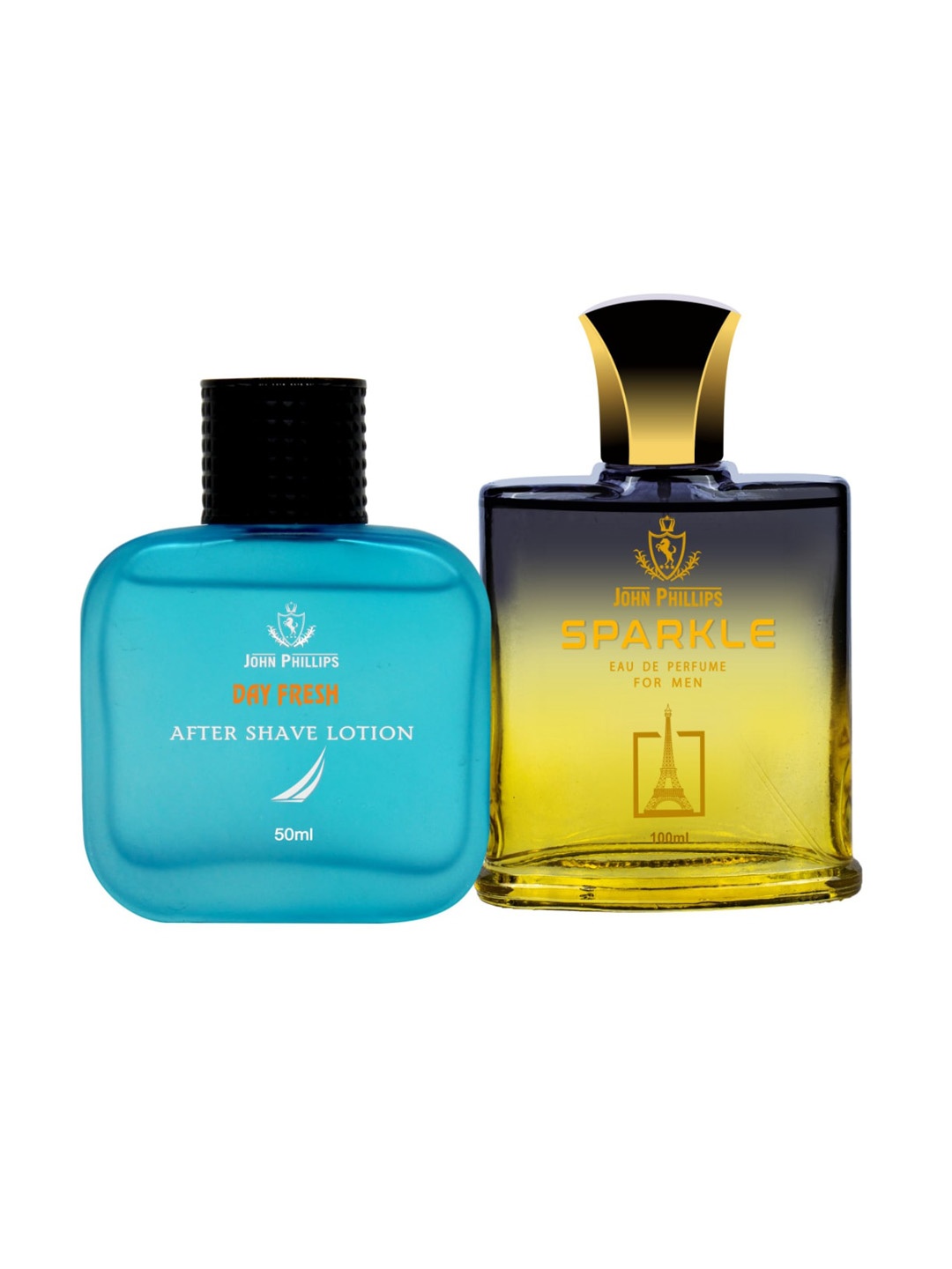 JOHN PHILLIPS Men Set of Day Fresh After Shave Lotion 50 ml + Sparkle Eau De Parfum 100 ml, Yellow
JOHN PHILLIPS Men Set of Day Fresh After Shave Lotion 50 ml + Sparkle Eau De Parfum 100 ml, Yellow