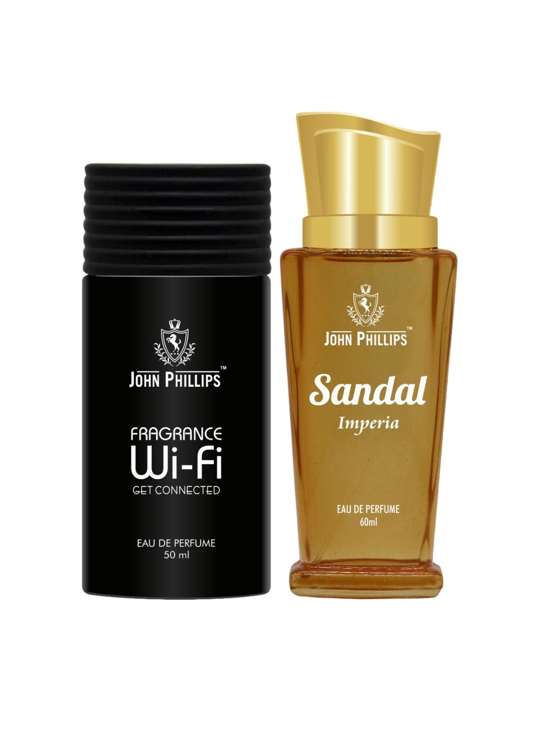 JOHN PHILLIPS Set Of 2 Eau De Parfum - Fragrance Wifi 50ml & Sandal Imperia 60ml, Black
JOHN PHILLIPS Set Of 2 Eau De Parfum - Fragrance Wifi 50ml & Sandal Imperia 60ml, Black