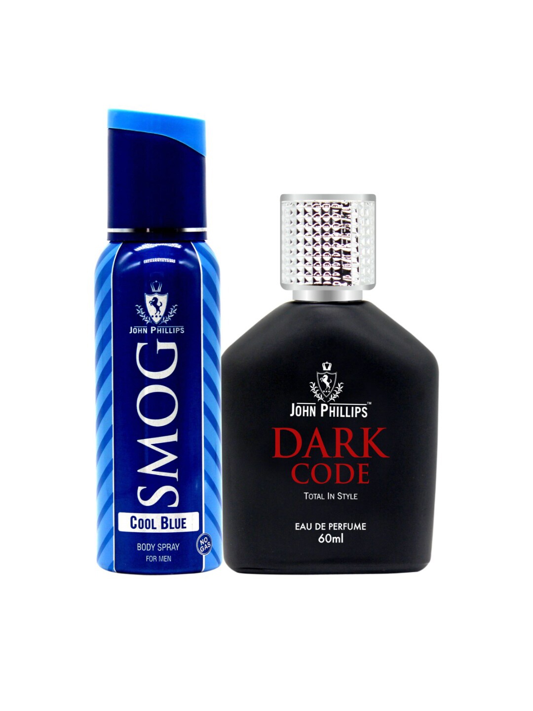 JOHN PHILLIPS Set of Smog Cool Blue Deodorant + Dark Code Eau De Parfum - 60ml+120ml
JOHN PHILLIPS Set of Smog Cool Blue Deodorant + Dark Code Eau De Parfum - 60ml+120ml