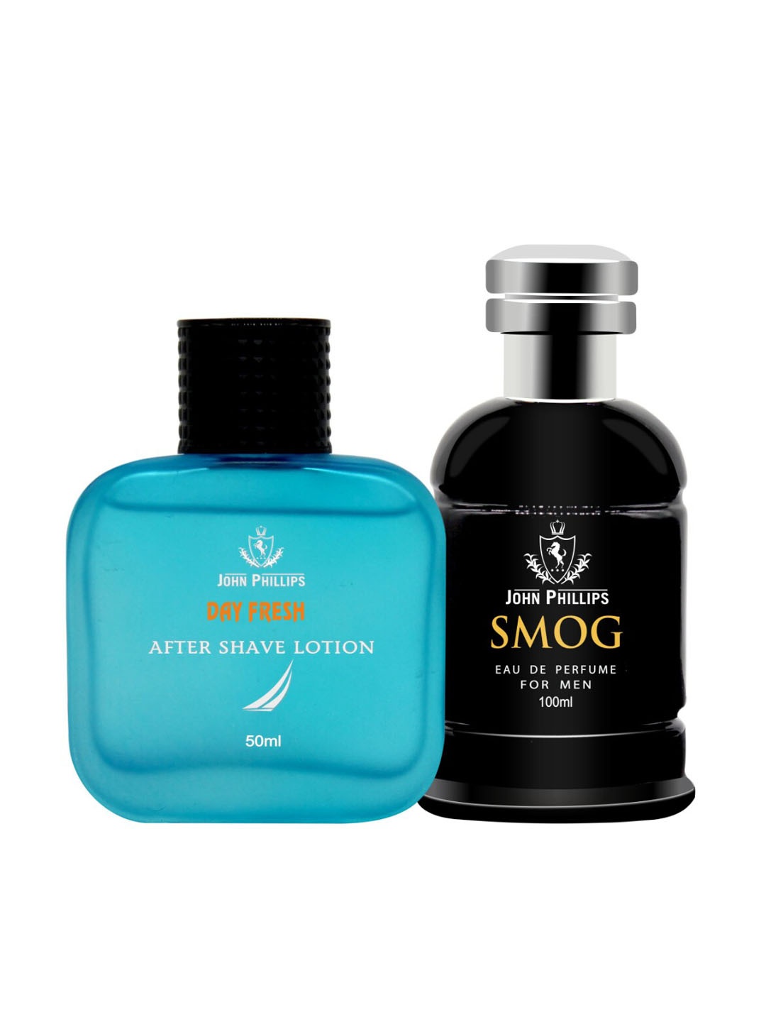 JOHN PHILLIPS Men Set of Smog Eau De Parfum 100 ml & Day Fresh After Shave Lotion 50 ml, Black
JOHN PHILLIPS Men Set of Smog Eau De Parfum 100 ml & Day Fresh After Shave Lotion 50 ml, Black