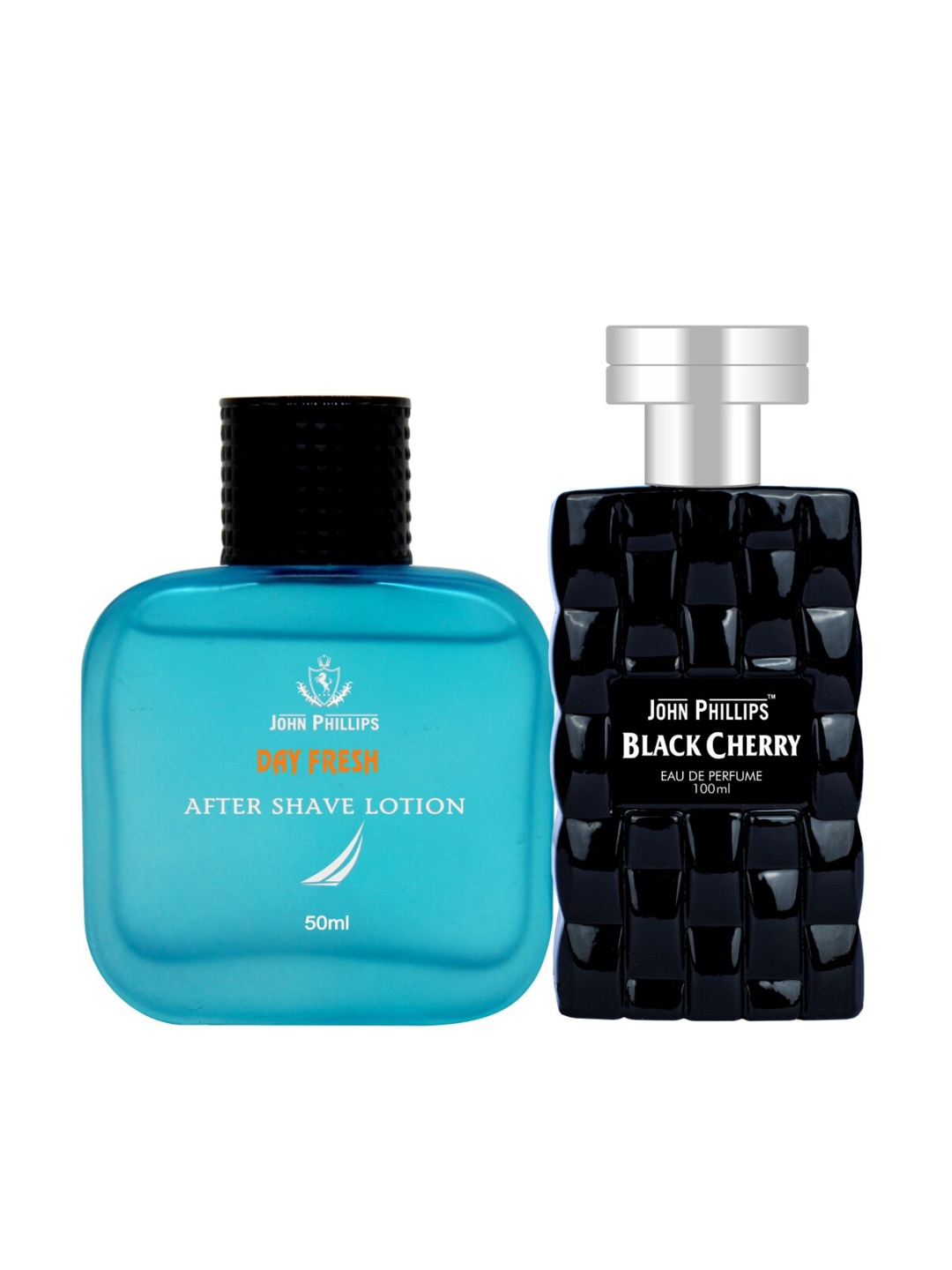 JOHN PHILLIPS Men Set Of 2 Eau De French Perfume + After Shave Lotion-50ml+100ml, Black
JOHN PHILLIPS Men Set Of 2 Eau De French Perfume + After Shave Lotion-50ml+100ml, Black