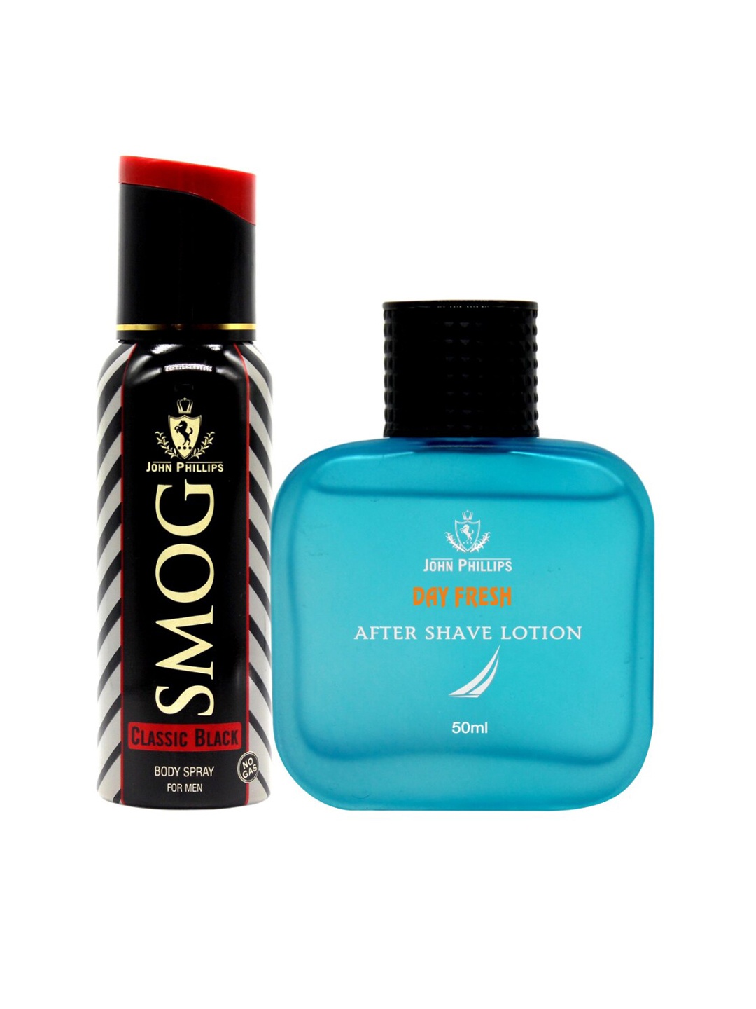 JOHN PHILLIPS Smog Classic Black Deodorant 120ml with Day Fresh After Shave Lotion 50ml
JOHN PHILLIPS Smog Classic Black Deodorant 120ml with Day Fresh After Shave Lotion 50ml