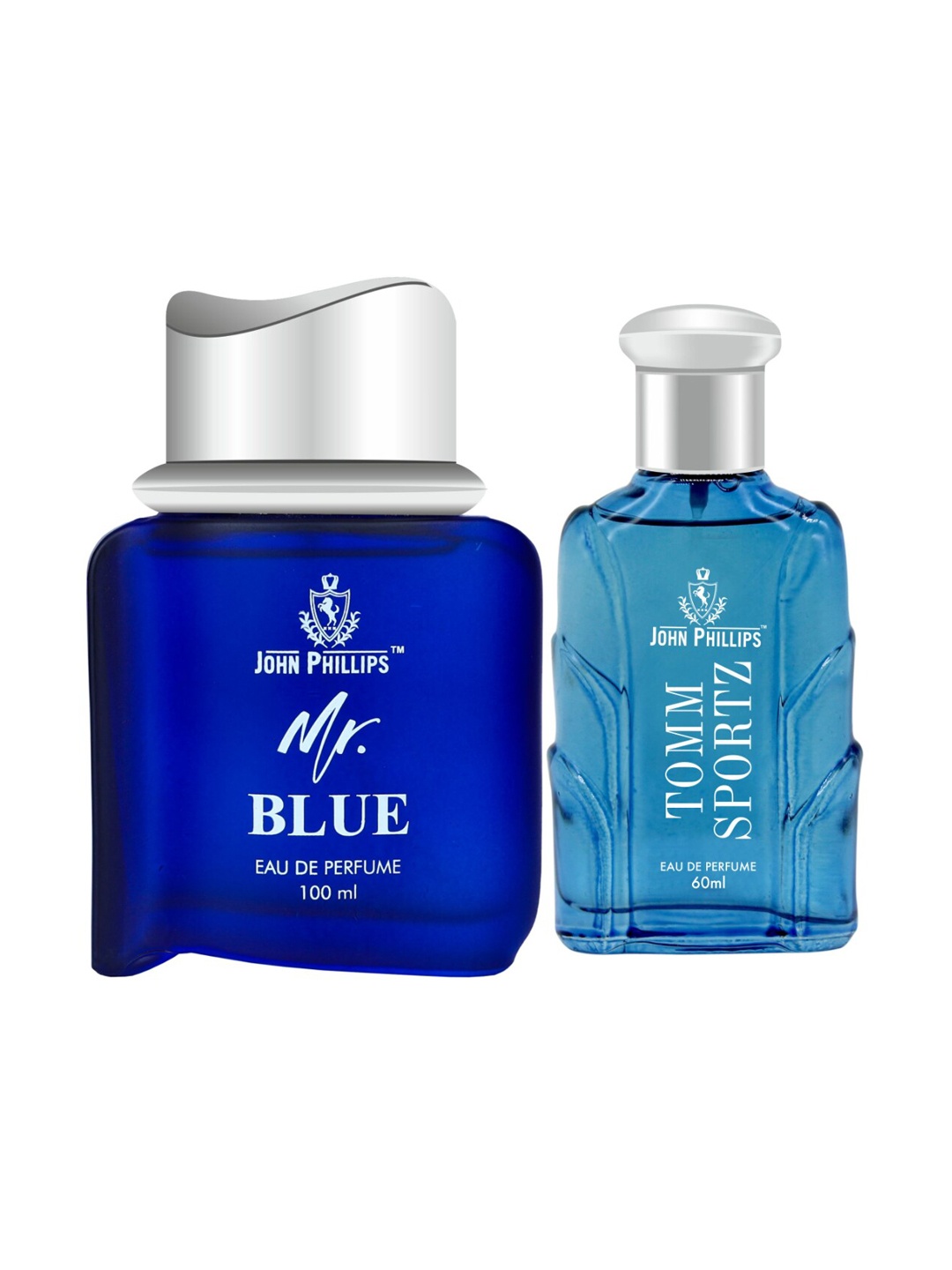 JOHN PHILLIPS Set of 2 Long Lasting Eau De Parfum - Tomm Sportz 60 ml & Mr Blue 100 ml
JOHN PHILLIPS Set of 2 Long Lasting Eau De Parfum - Tomm Sportz 60 ml & Mr Blue 100 ml