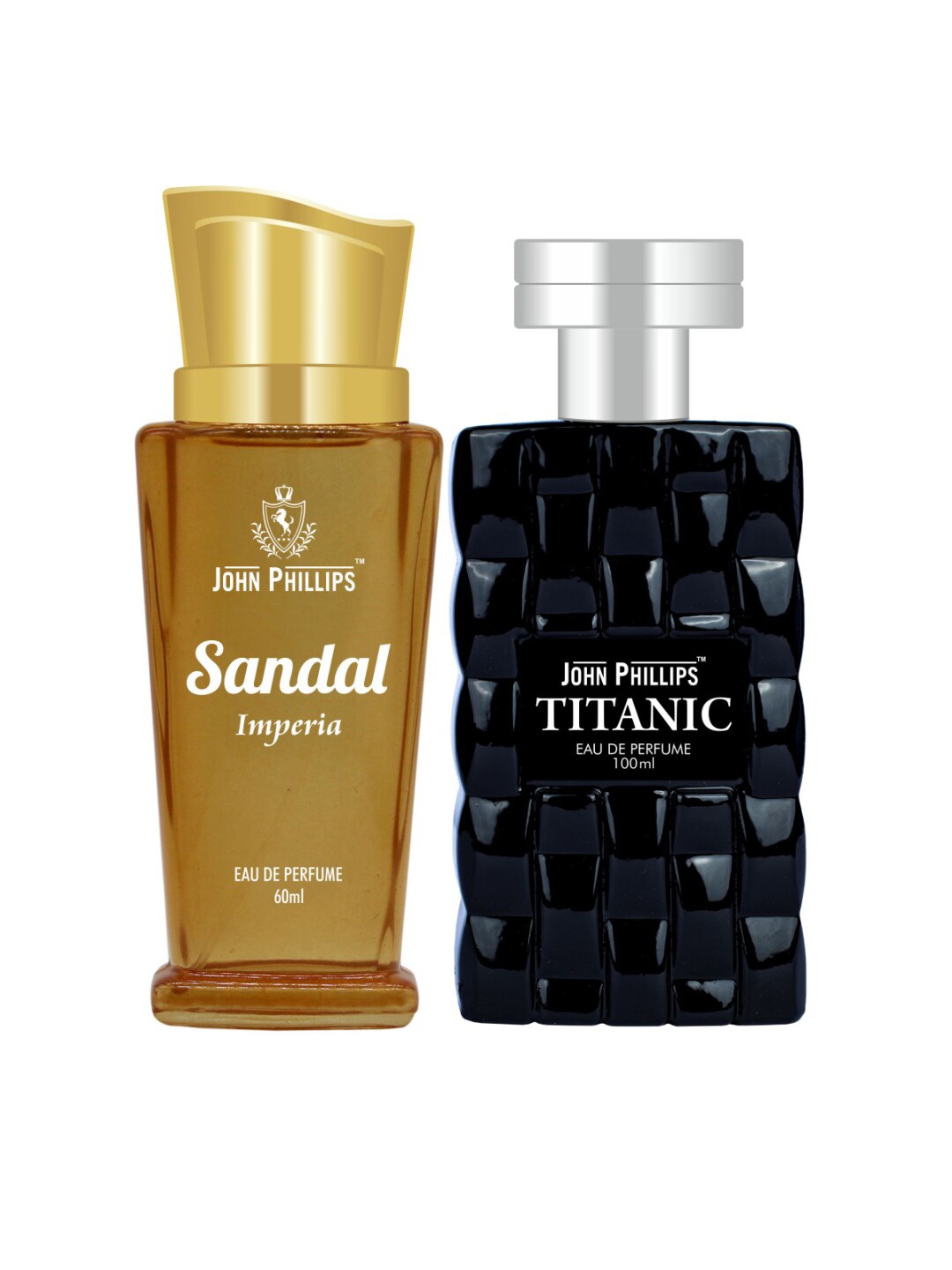 JOHN PHILLIPS Sandal 60 ml & Titanic 100 ml Set Of 2 Long Lasting Eau De Parfum, Yellow
JOHN PHILLIPS Sandal 60 ml & Titanic 100 ml Set Of 2 Long Lasting Eau De Parfum, Yellow