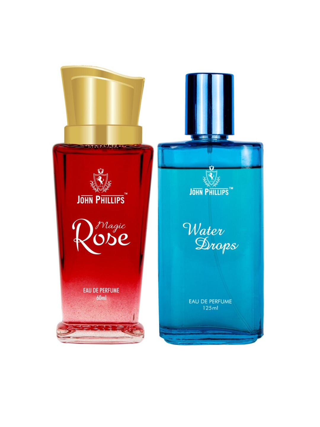 JOHN PHILLIPS Set Of 2 Magic Rose 60 ml & Water Drops Long Lasting Eau De Parfum, Red
JOHN PHILLIPS Set Of 2 Magic Rose 60 ml & Water Drops Long Lasting Eau De Parfum, Red
