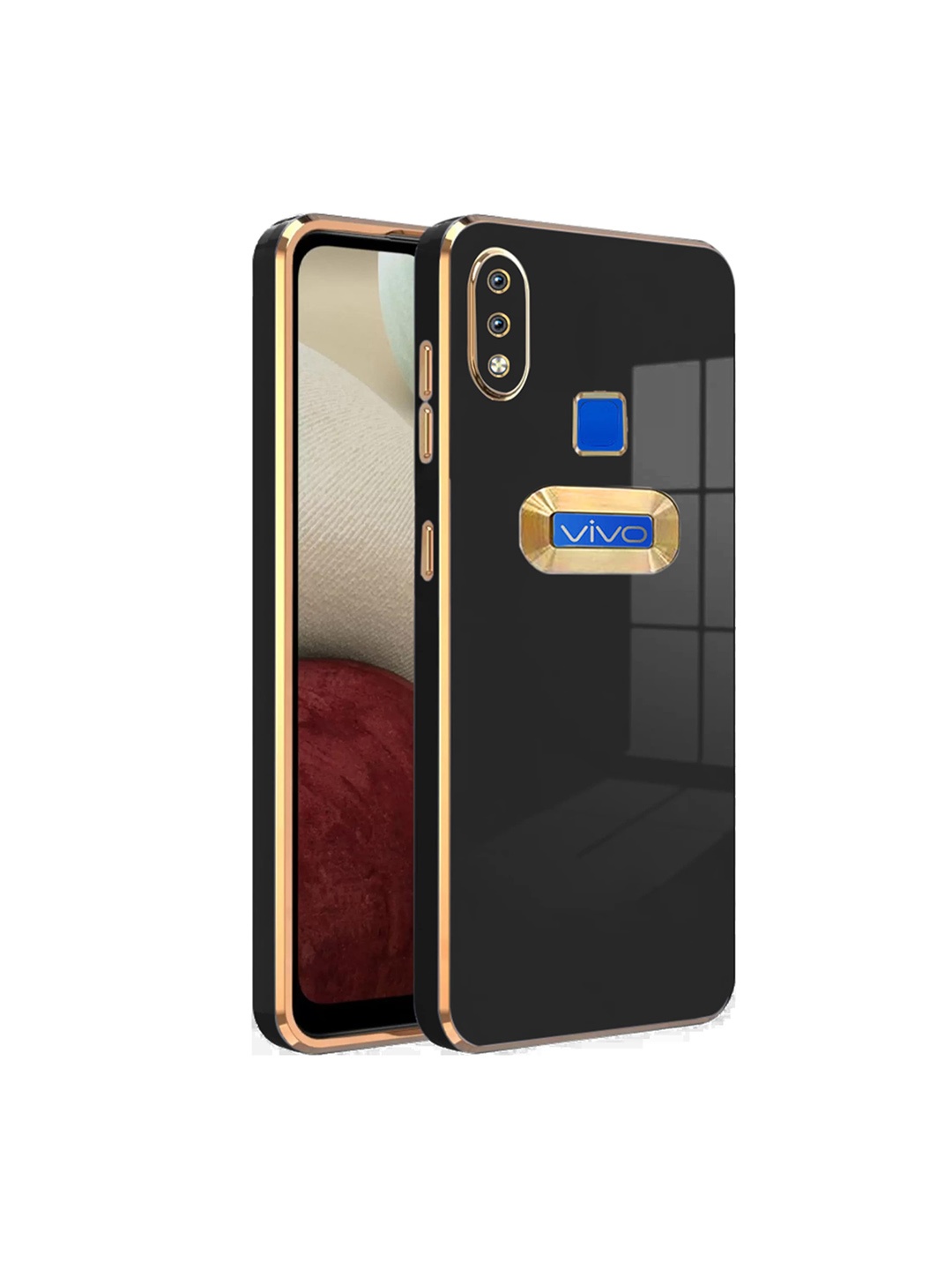 Karwan Camera Protection Vivo Y91 Back Case, Black
